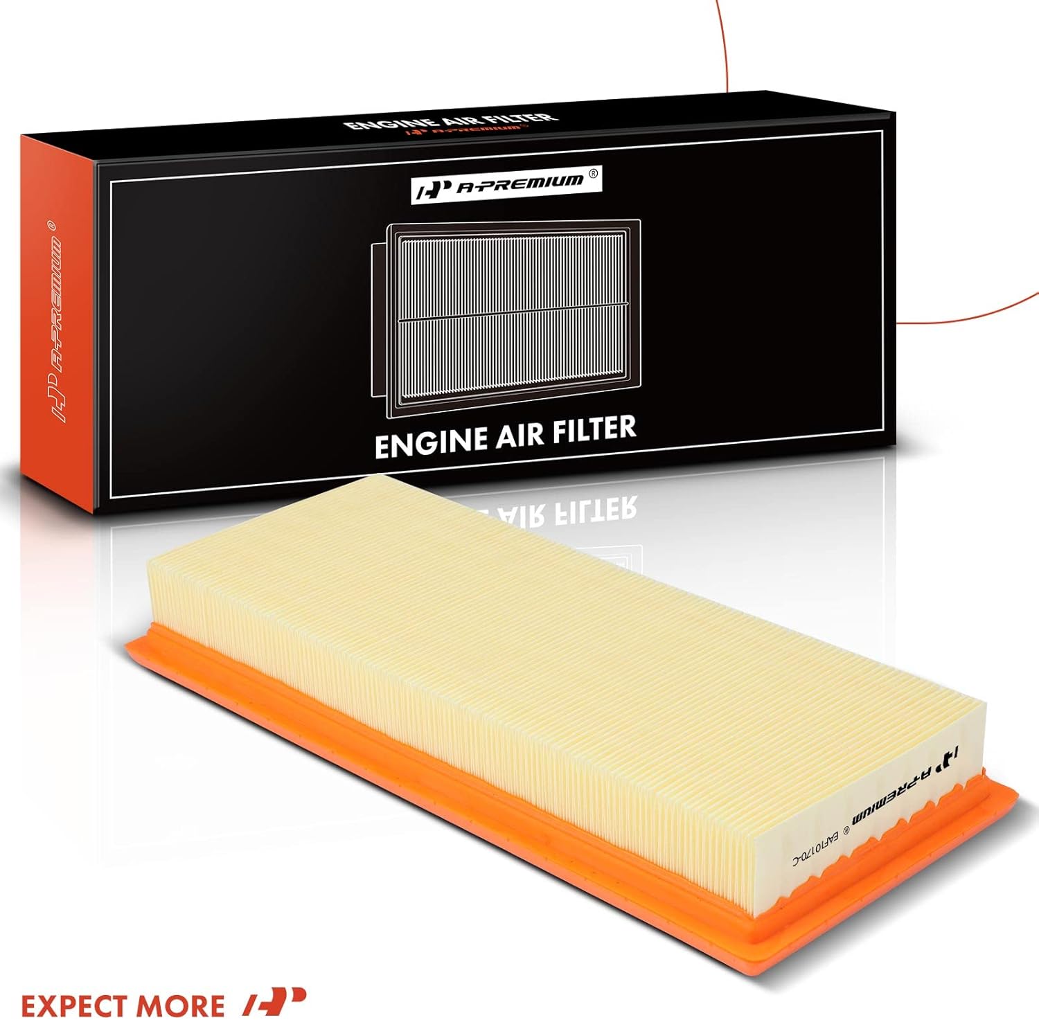 A-Premium 2-PC Engine Air Filter Compatible with Ford Escape 2005-2008 2.3L, Escape 2009-2012 2.5L & Mercury Mariner 2006-2008 2.3L, Mariner 2009-2011 2.5L, FHEV