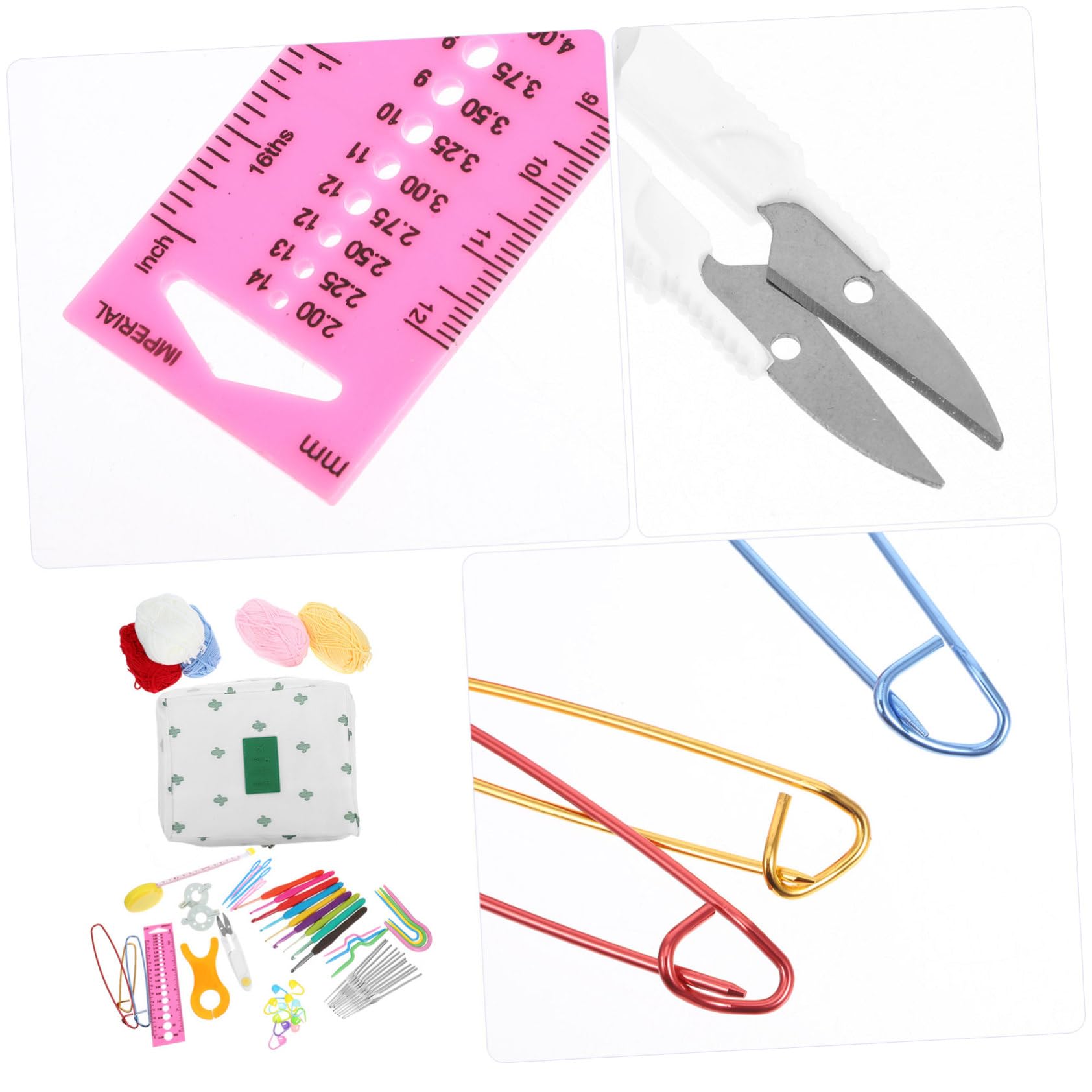 PRETYZOOM Kit Uncinetto Principianti Istruzioni, Ergonomico