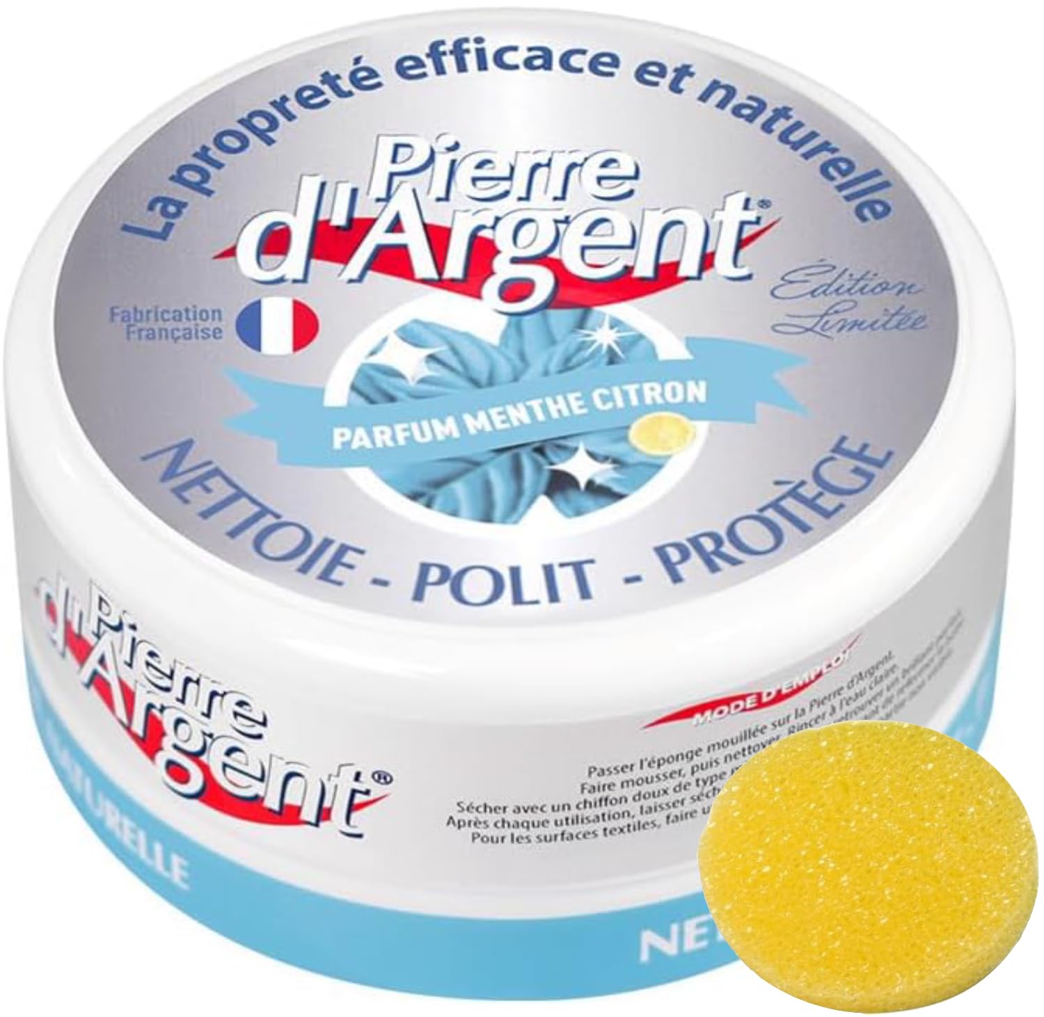 ピエールダルジャン 300g スポンジ付 厨房 キッチン 洗剤 多目的洗浄剤 クリーナー お風呂掃除 フランス洗剤 天然成分 ヨーロッパ エコサート環境認証 [並行輸入品] (ラベンダー) - 2