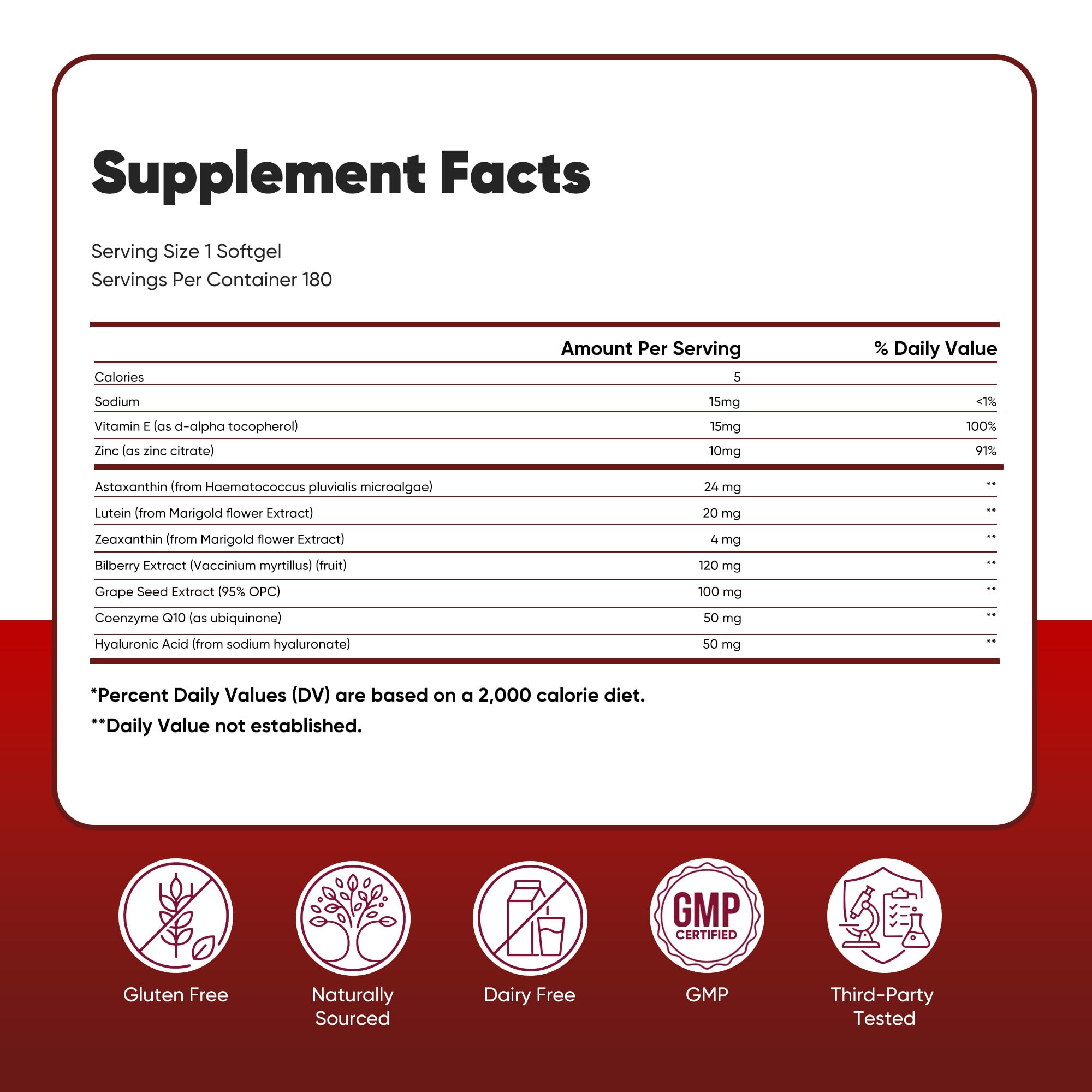 Astaxanthin Supplement 24mg, 180 Softgels, 6-Month Supply — Amazon image 8