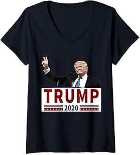 Womens Trump 2020 V-Neck T-Shirt