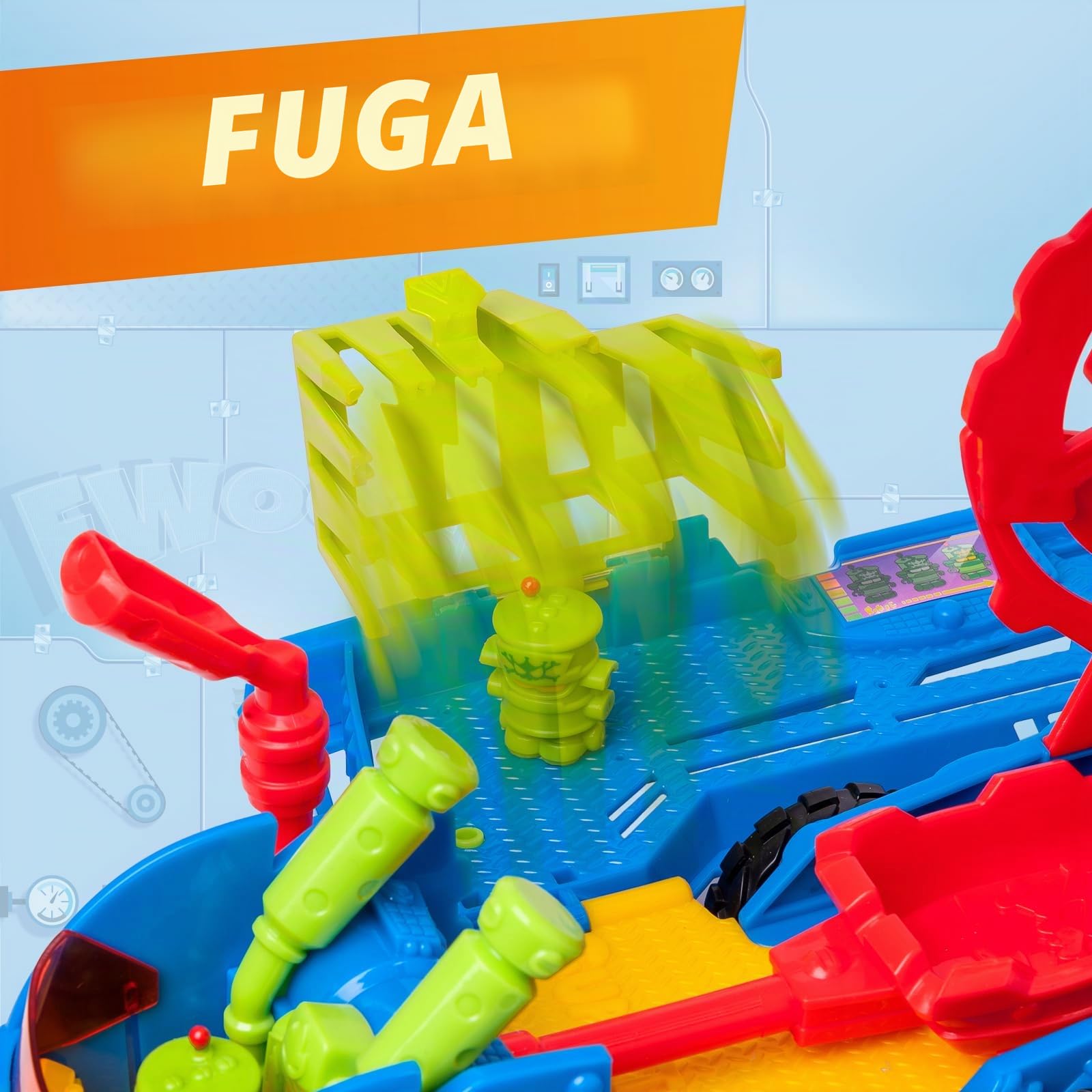SUPERTHINGS KAZOOM Power - Mr. King Truck. Camion di Mr King della serie TV "Kazoom Power". Contiene 1 Mr King Truck, 1 Mr King Exclusive, 4 Robotoxics, 1 Trigger e 3 proiettili