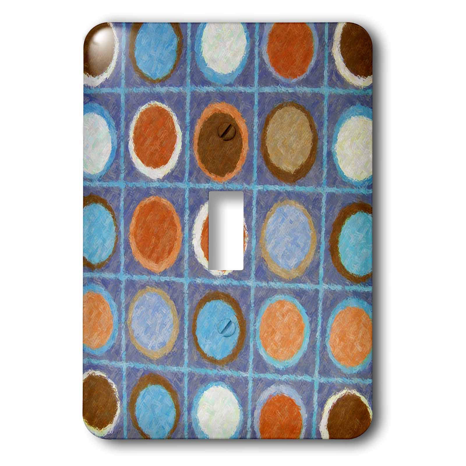 Interrupteur simple Tic Tac Blue 3dRose lsp_20260_1