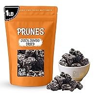 Vista 1 de Oh Nuts - Ciruelas secas sin hueso 1 libra - Frutas secas Jumbo Sin azúcar añadido Bocados de frutas deshidratadas Empaquetado en bolsa