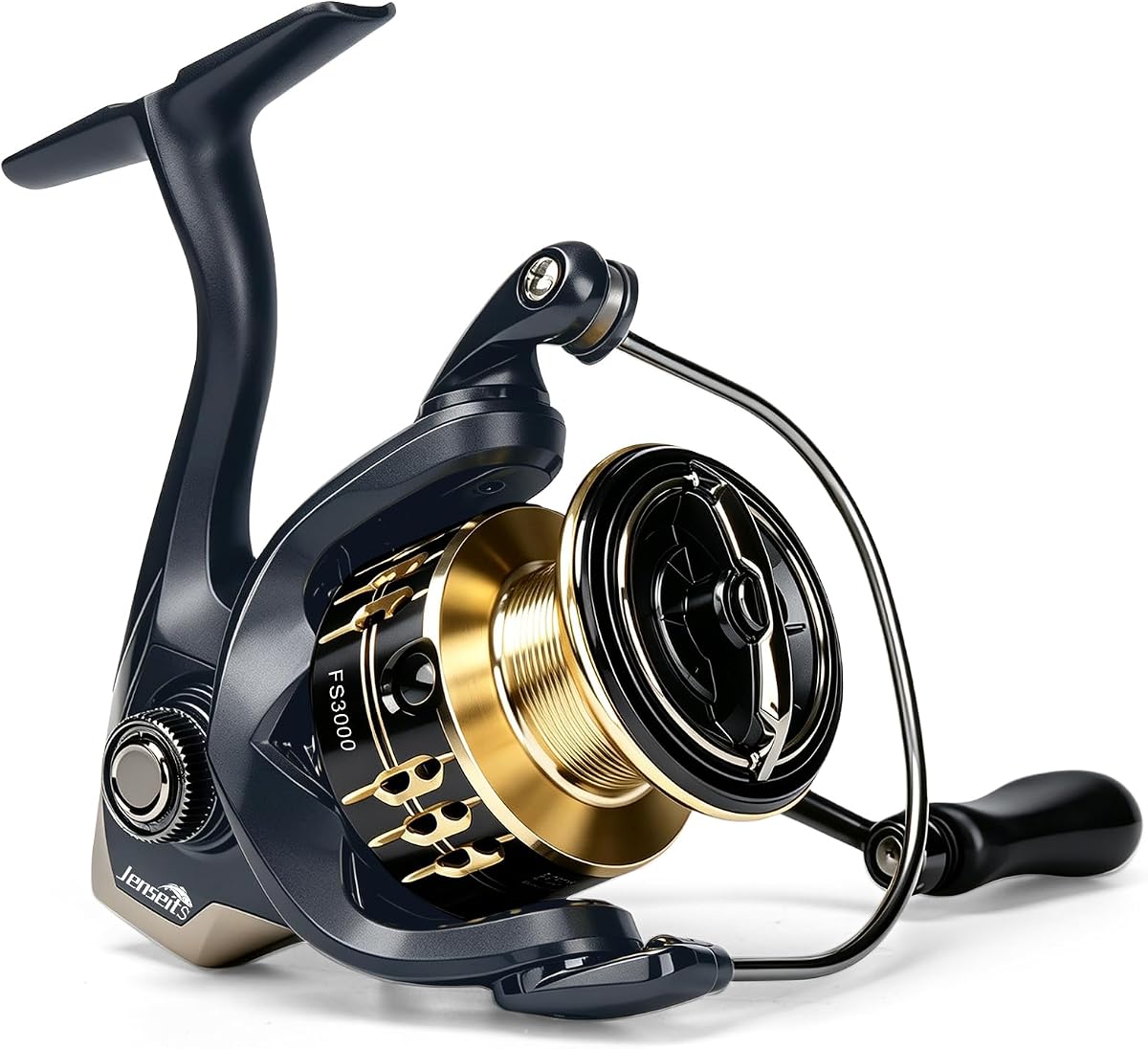 Jenseits Freshwater & Seawater Spinning Reel, 5+1/6+1 BB, 5.2:1,1000-12000 | 1000-7000 Composite Reels for Freshwater Fishing; 12000 Full-Metal Reel for Saltwater, Surf, Pier and Shore Fishing