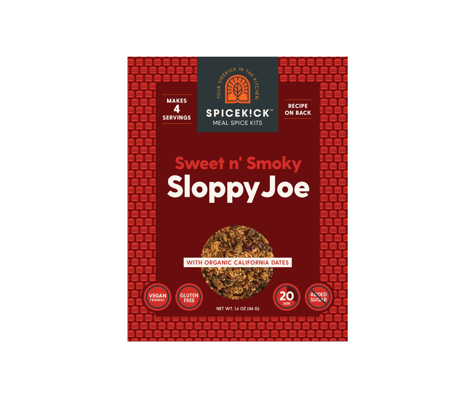 Spicekick Sloppy Joe Seasoning Mix (4 Pack) | Gluten Free, Paleo, No Sugar Added