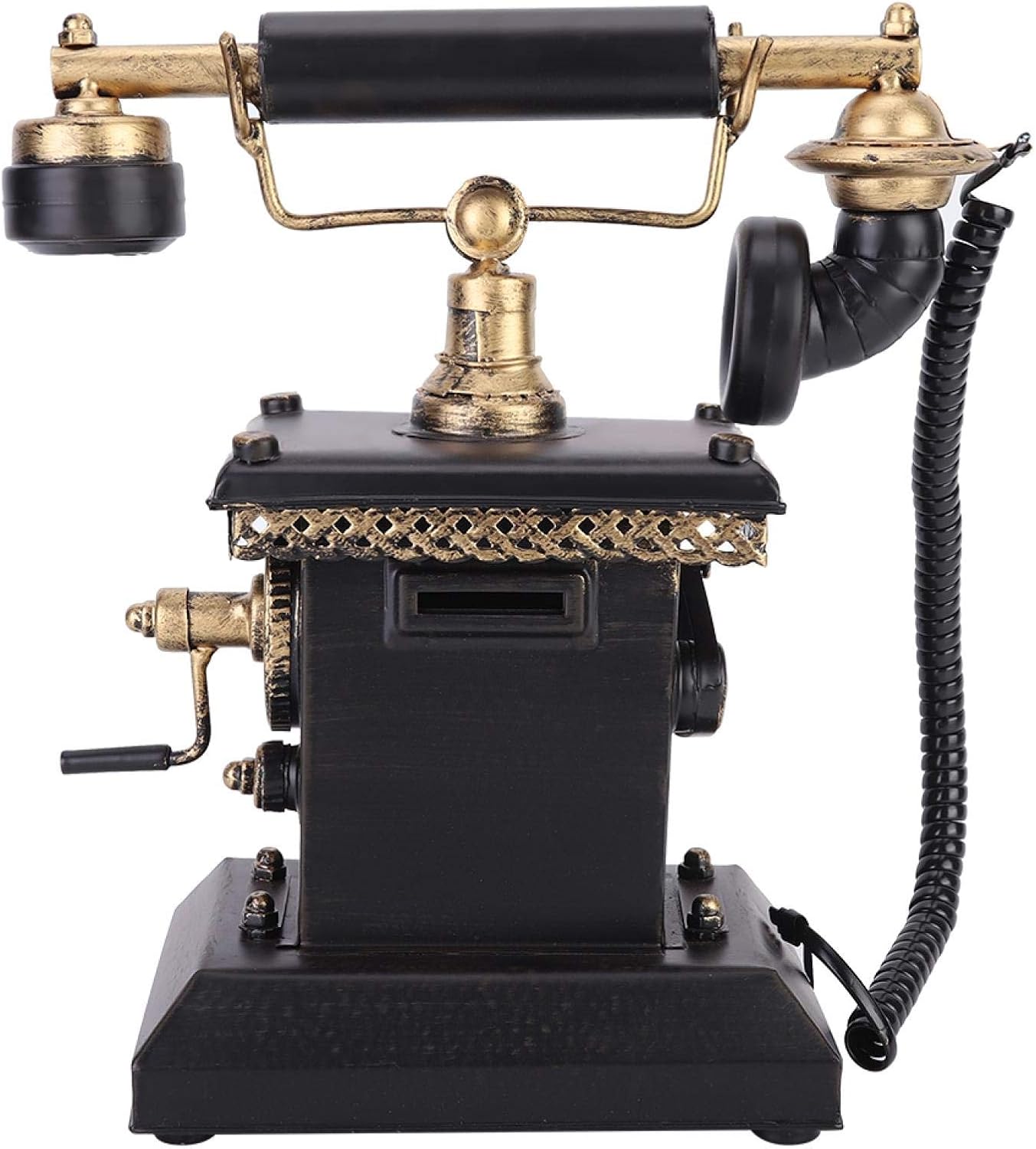 Telephone Ornament, Black Telephone Statue, Vintage for Office Home