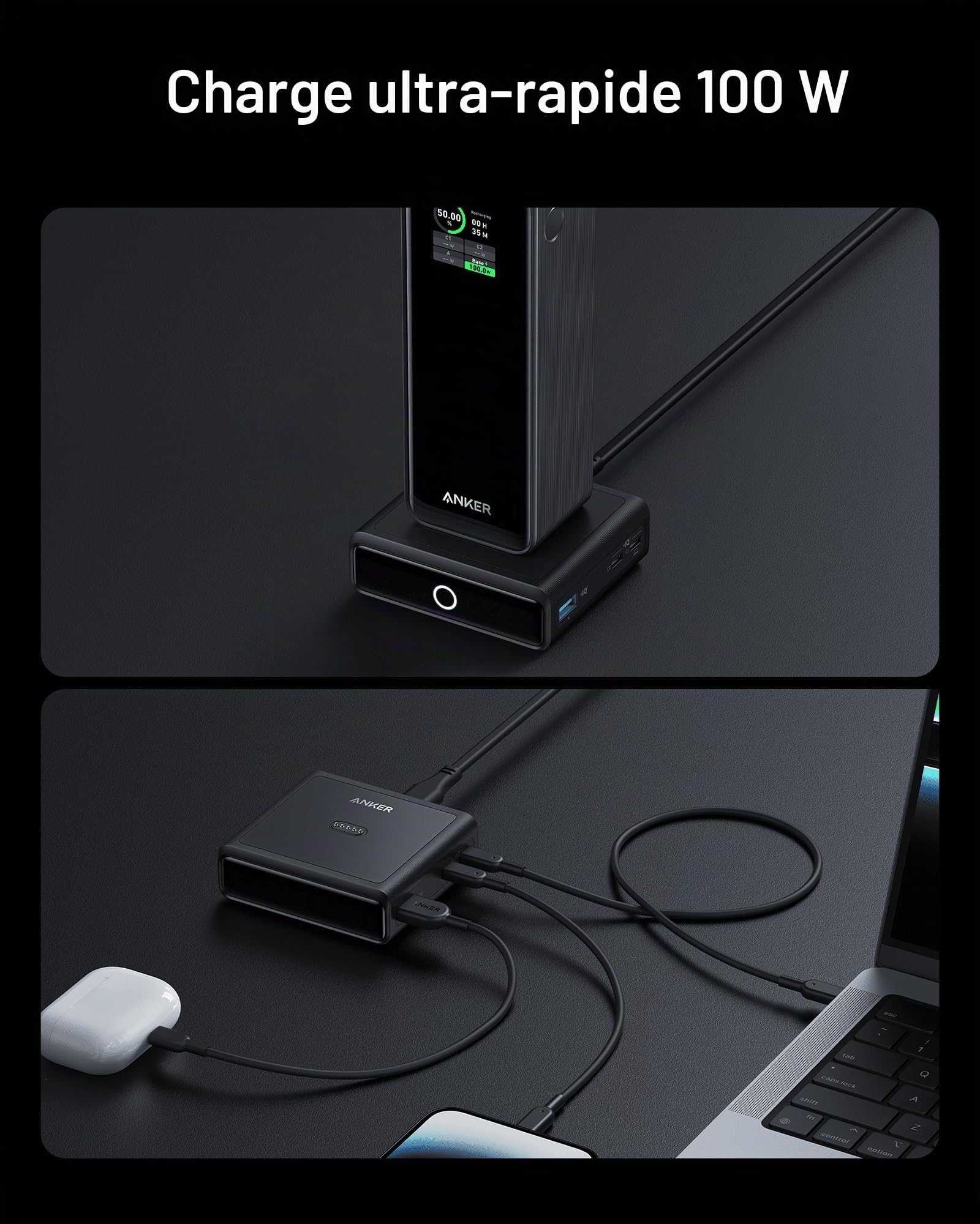 Anker Prime Station de Recharge 100W | Rapide et Puissante