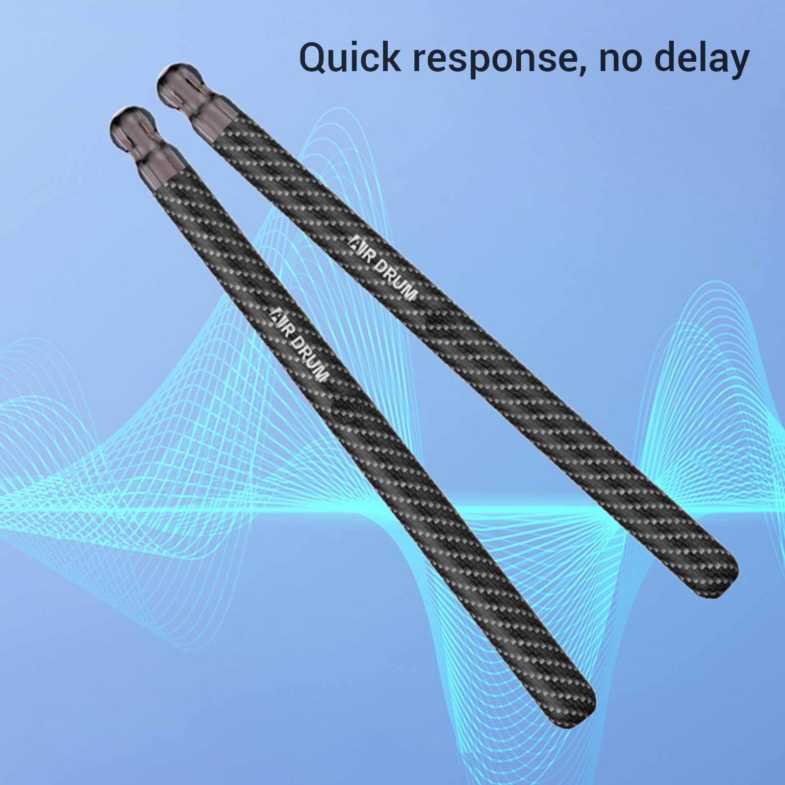 Fabater Air Drumsticks, Virtuelles Elektronisches Schlagzeug-Set, Tragbares Übungs-Schlagzeug mit Pedalen, 3D-Bewegungserkennungs-E-Drum-Set für Erwachsene und auf Partys
