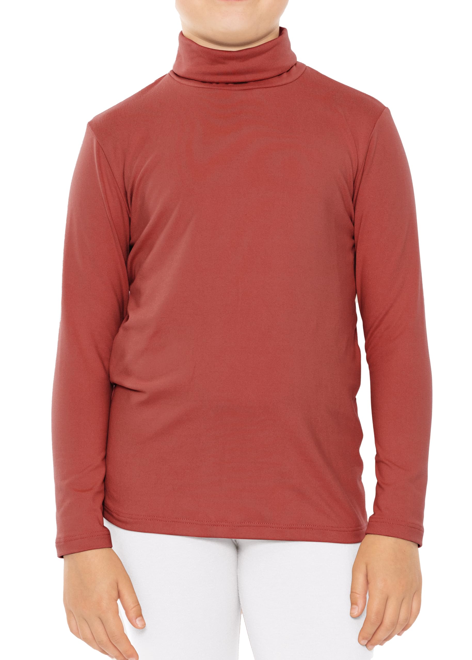STRETCH IS COMFORT Girl's Oh So Soft Long Sleeve Turtleneck | Youth Size 2-16