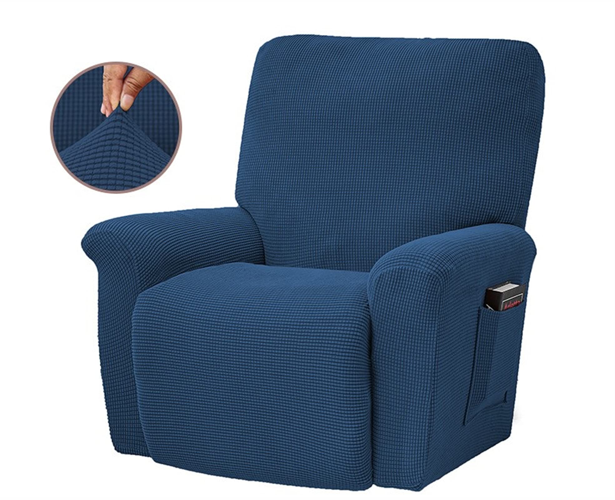 Funda de silla reclinable jacquard elástica y protector de sofá liso