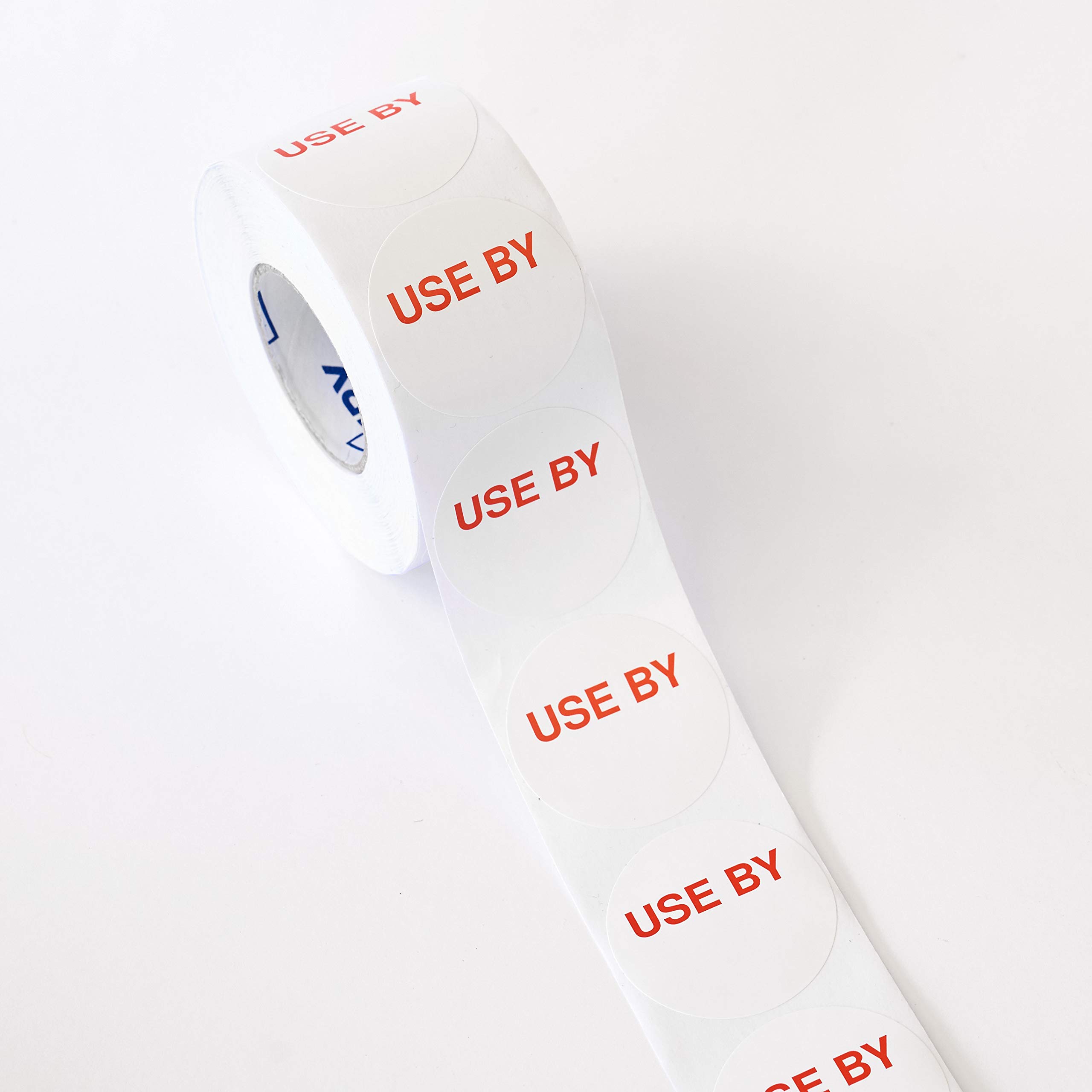 Avery 937344 Lot de 500 étiquettes repositionnables pour usage alimentaire Blanc Rouge