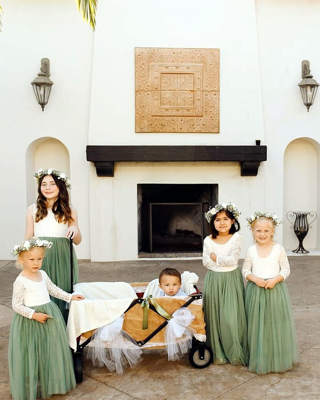 2Bunnies Girl Peony Lace Back A-Line Straight Tutu Tulle Party Flower Girl: Clothing, Shoes & Jewelry