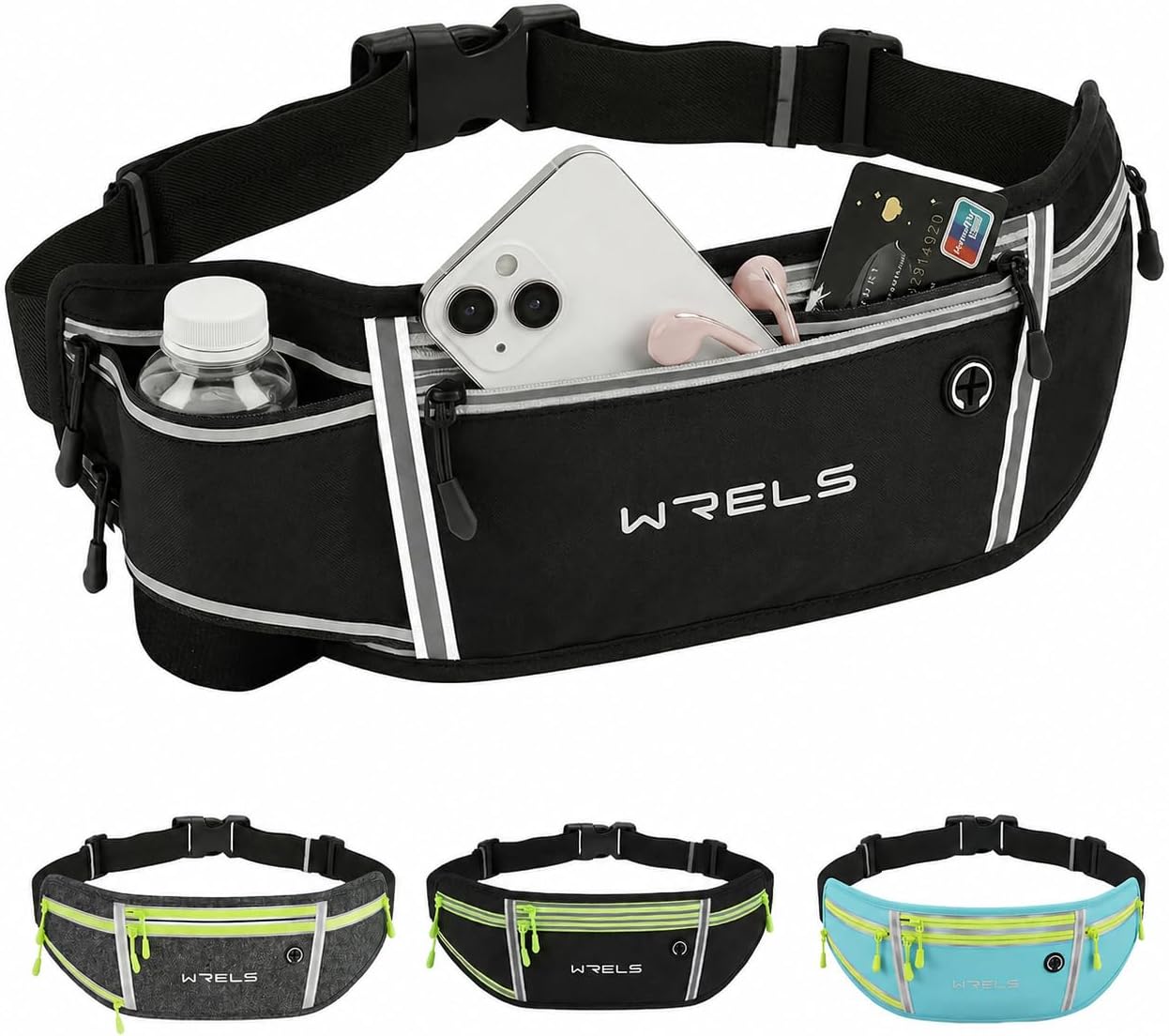 WRELS Running Belt Lightweight Waist Pack for Women Men