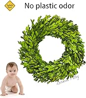 Vista 3 de BoxwoodValley - Juego de 3 coronas de hojas de arrayán preservadas, con forma de corazón para colgar en la puerta, en la pared o en la ventana.