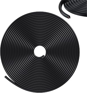 Door Edge Guards Car Door Edge Guards 32Ft(10M) U Shape Car Door Protector Rubber Seal Door Guard Internal Double Sided Tape (No Glue Required), Black