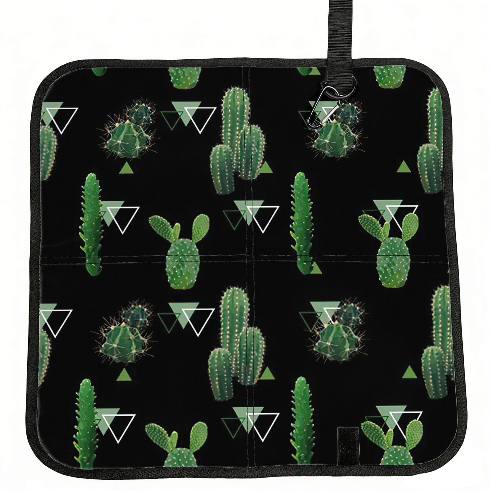 VCzsdff Cactus Print Portable Seat Cushion Folding Bleacher Pad Compact Picnic Sitting Mat Polyester 40cm