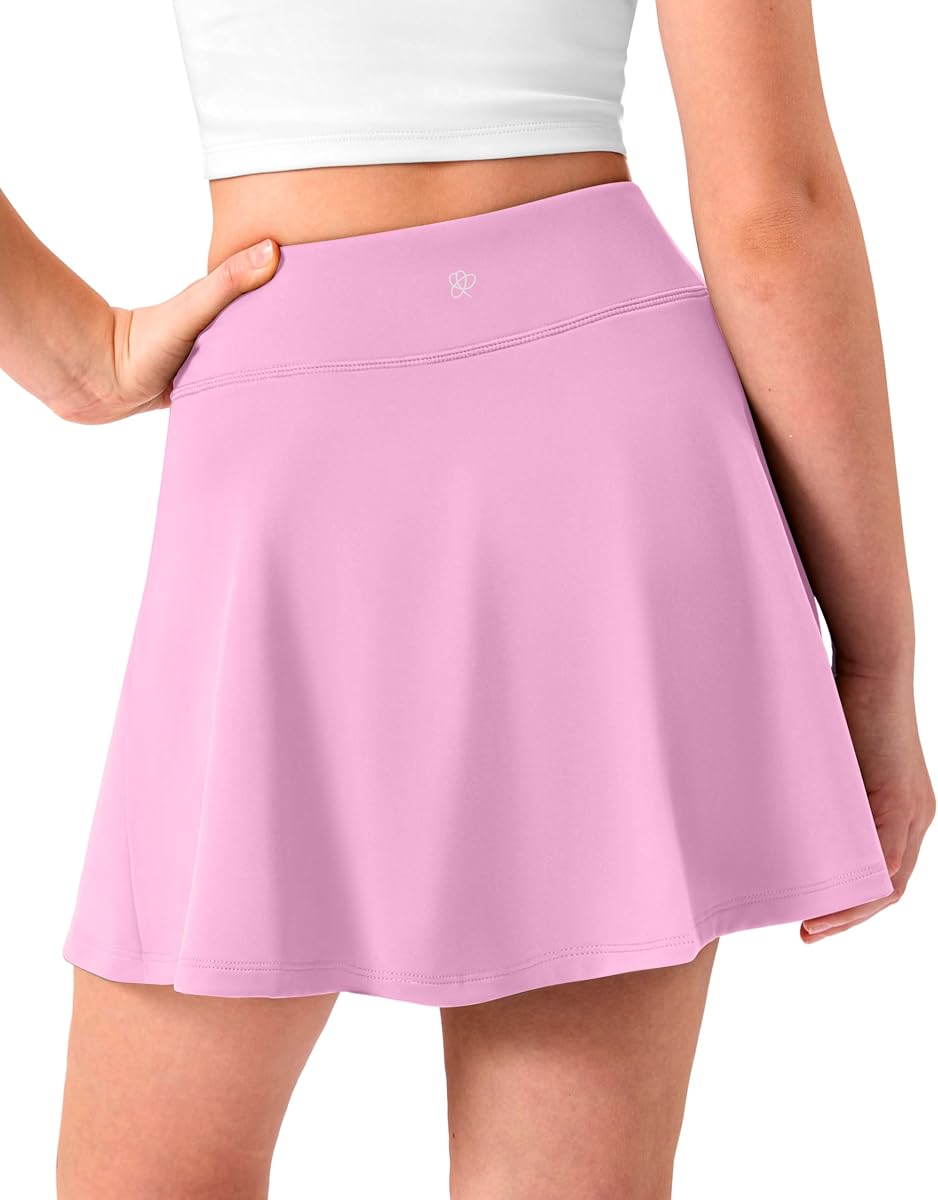 Falda de tenis de niña con bolsillos plisados Skort atlético Uniforme de escuela de golf para niños 2 en 1 Faldas Talla 5-15Y