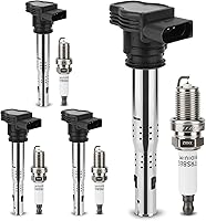 Vista 28 de Bobina de encendido UF669 y bujía de iridio doble 1675 compatible con Chevy Cruze Sonic Trax Volt Buick Encore Cadillac ELR D521C y PFR7S8EG