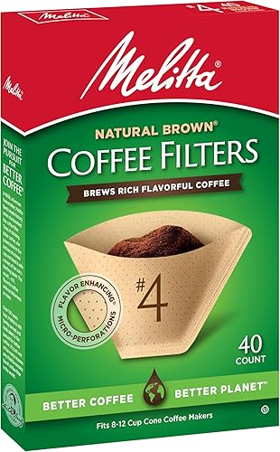 Miniatura 4 de Melitta 6244124 - Filtros de café de cono marrón natural 40 unidades CT