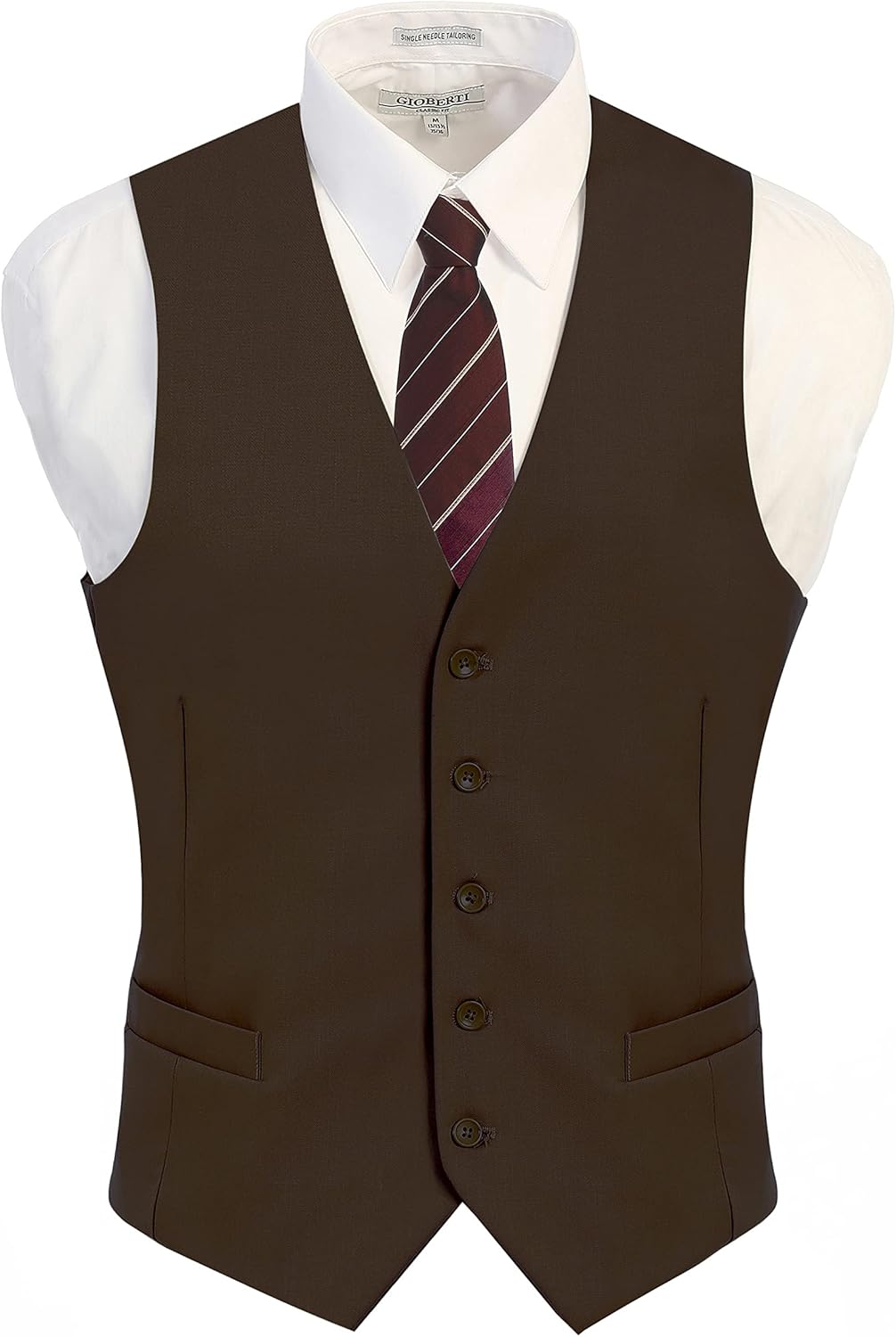 Gioberti Men's Formal Suit Vest Fit for Business or Casual Dress - Image 2