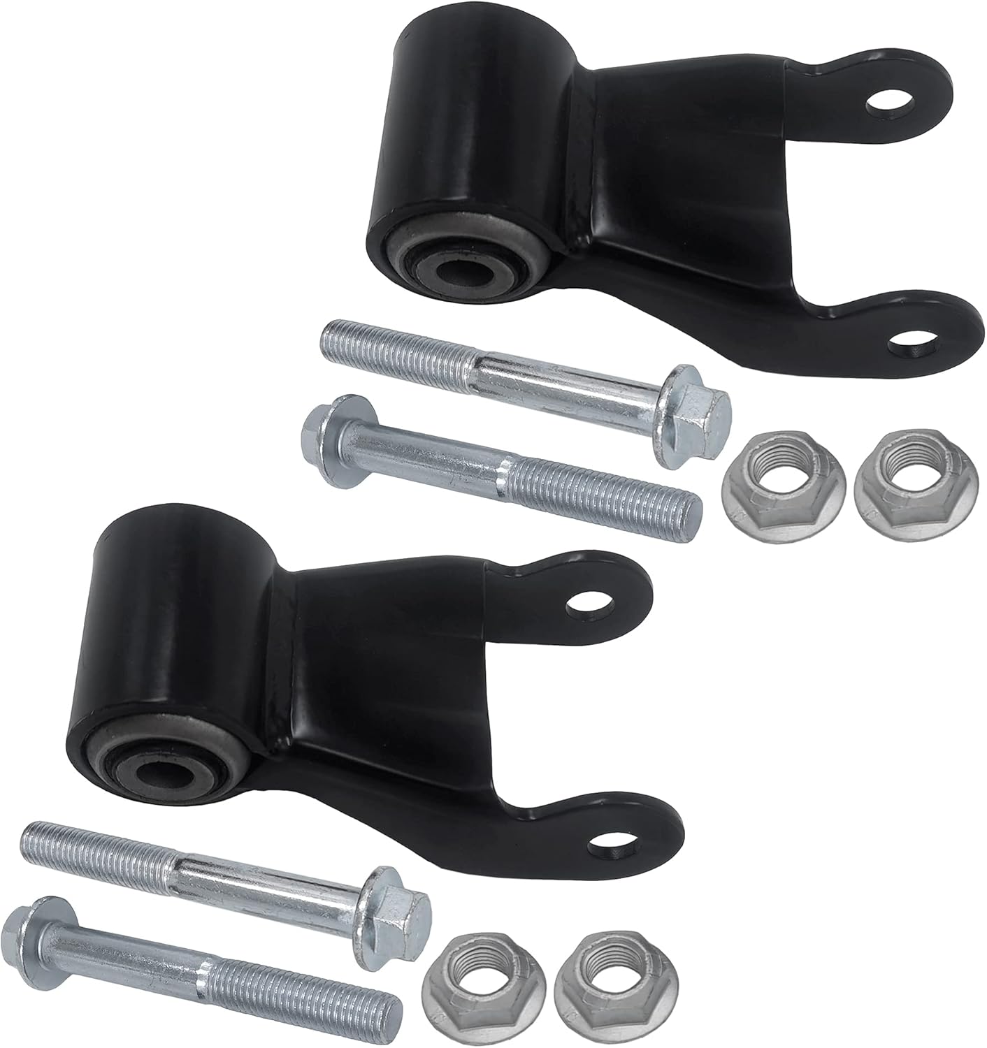 2PCS Rear Leaf Spring Shackle Kit For 1994 1995 1996 1997 1998 1999 2000 2001 Dodge Ram 1500 Ram 2500 722021