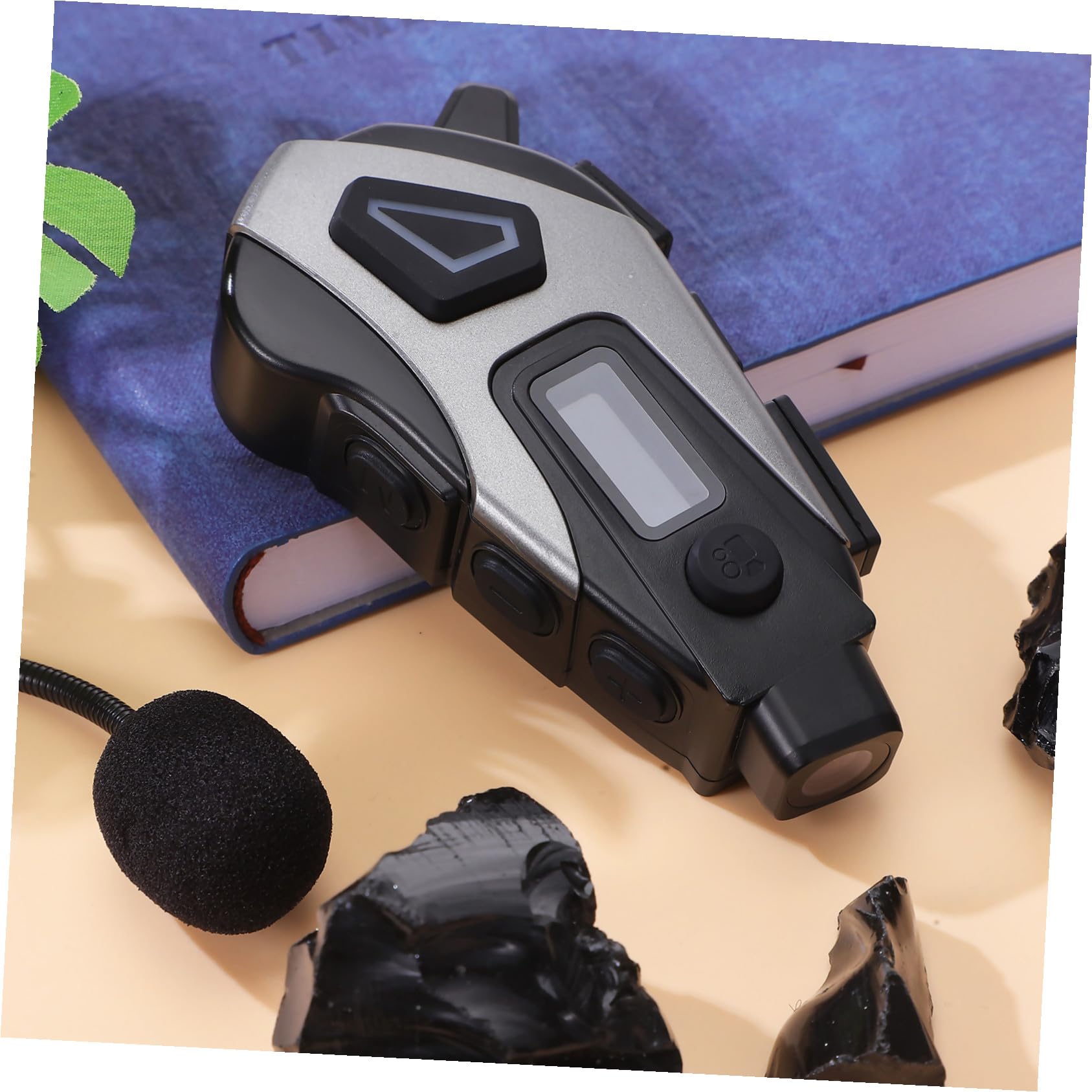 Cabilock 1200mah Cuffie per Moto Microfono e Cancellazione del Rumore Supporto per Caschi da Ciclismo Cuffie Wireless Impermeabili Memoria Integrata per Musica e Chiamate Chiare