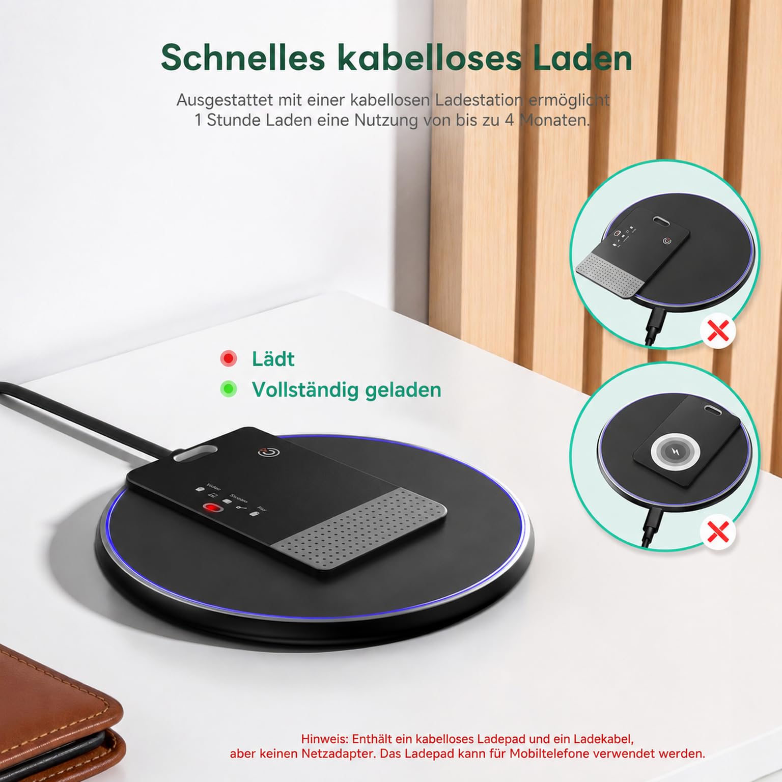 2pcs Smart Tracker Karte Dual System Ortung für iOS & Android, kompatibel mit Apple „Wo ist?“ & Google Find Hub, ohne ABO, Wiederaufladbarer Tracker (Tracker a+)
