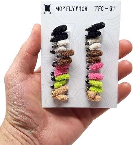Miniatura 7 de Surtido de 24 moscas de trapeador | Plantilla de fregona de tungsteno y ganchos de púas | Moscas de pesca con mosca para trucha tamaño #10