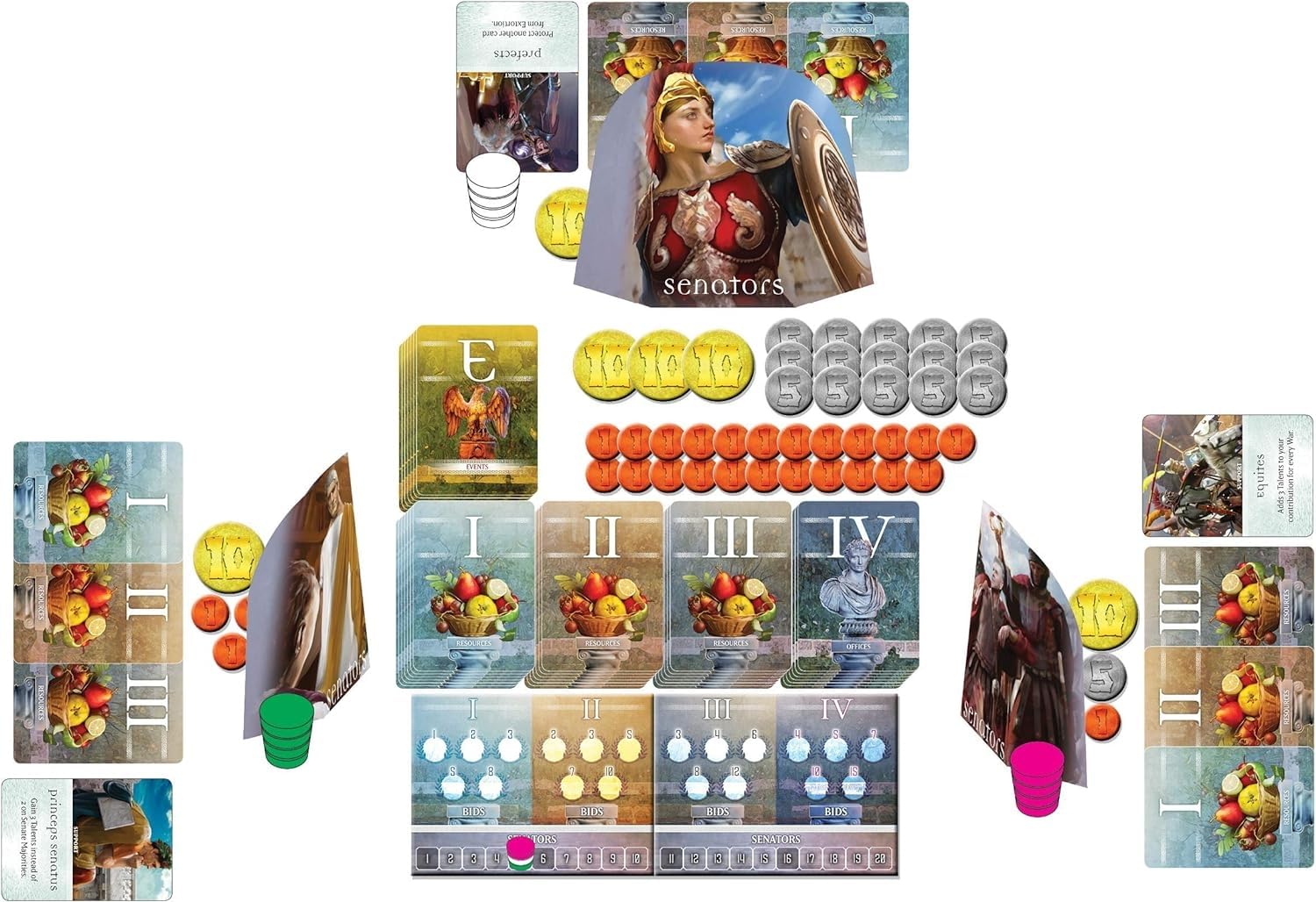 Indie Board & Card Games SE01 - Gioco di carte "Senators" [lingua tedesca]