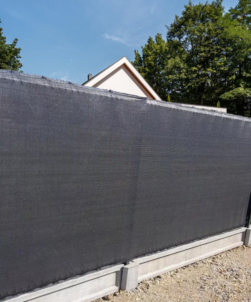 Zaunblende Tennisblende Aus 180 G/m² HDPE, Schattiernetz Sichtschutz Windschutz Staubschutz