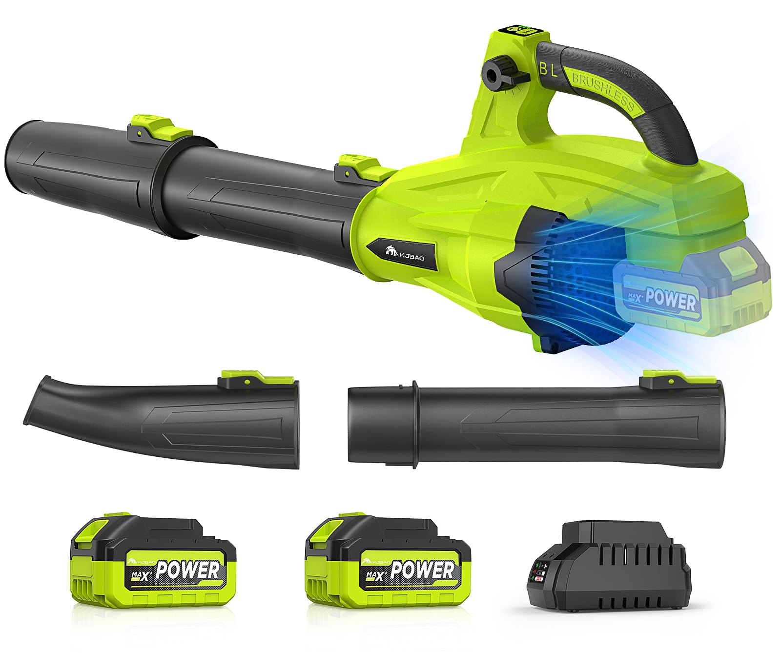 Locker.Ink | Spring Cleaning Made Easy: 20 Cordless Leaf Blowers You Need KJBAO 21V Brushless Leaf Blower