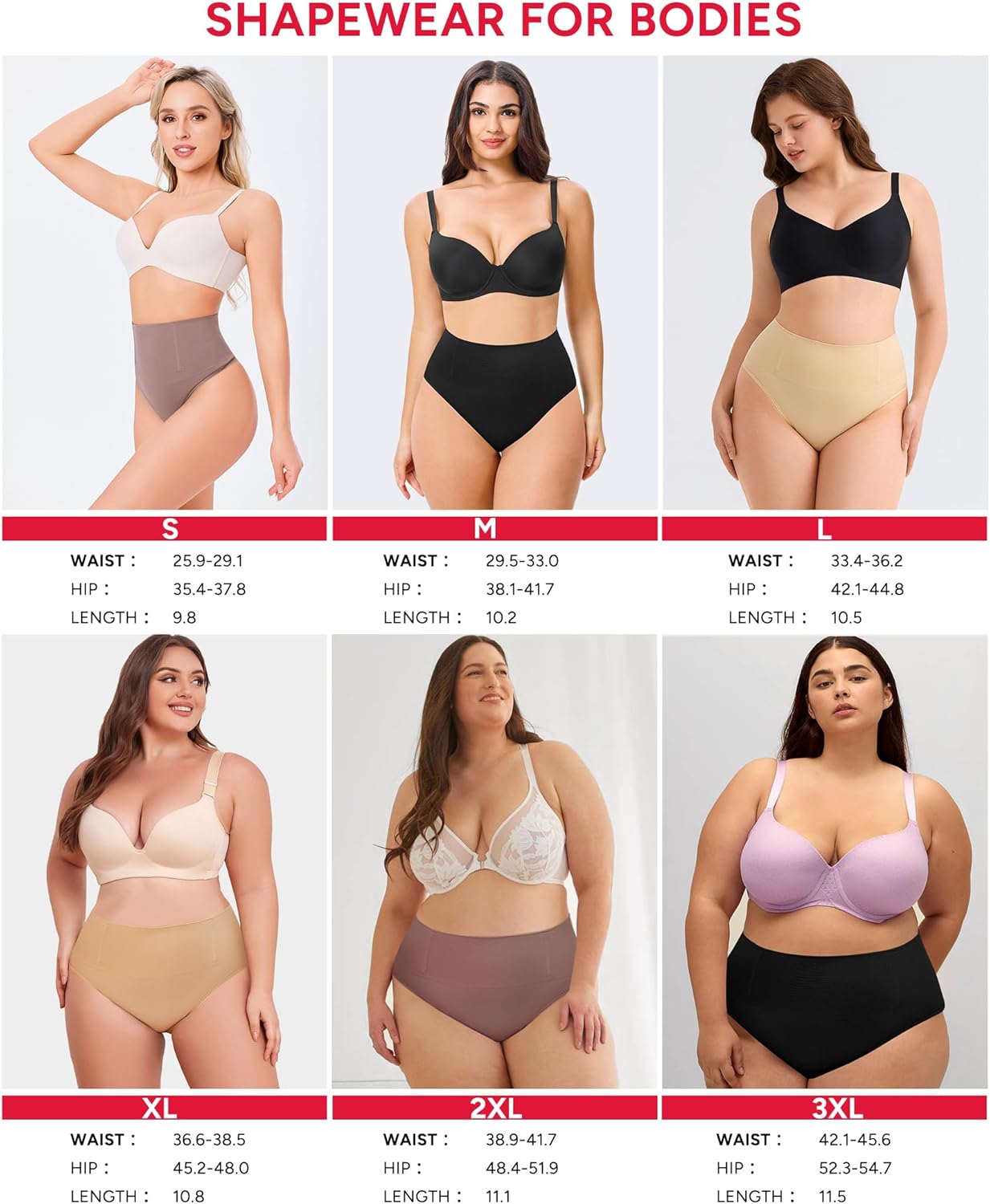 Nebility Tummy Control Thong Shapewear for Women Body Shaper Faja Underwear Seamless Butt Lifting Panties Girdle 2 Pack - Image 2