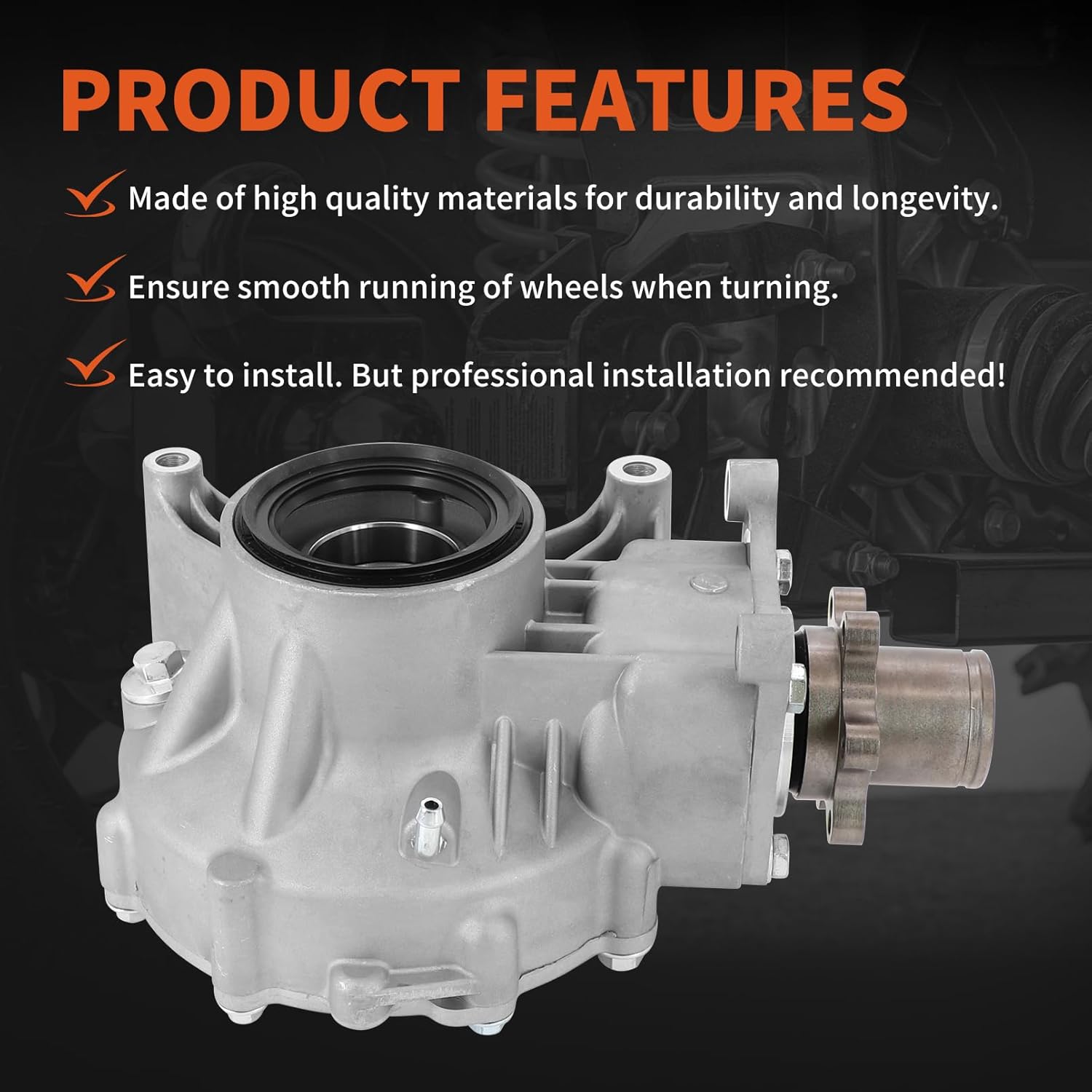 Rear Differential Assy with Propeller Drive Shaft For Yamaha Grizzly 660 YFM660F 2002-2008 5KM-46101-12-00