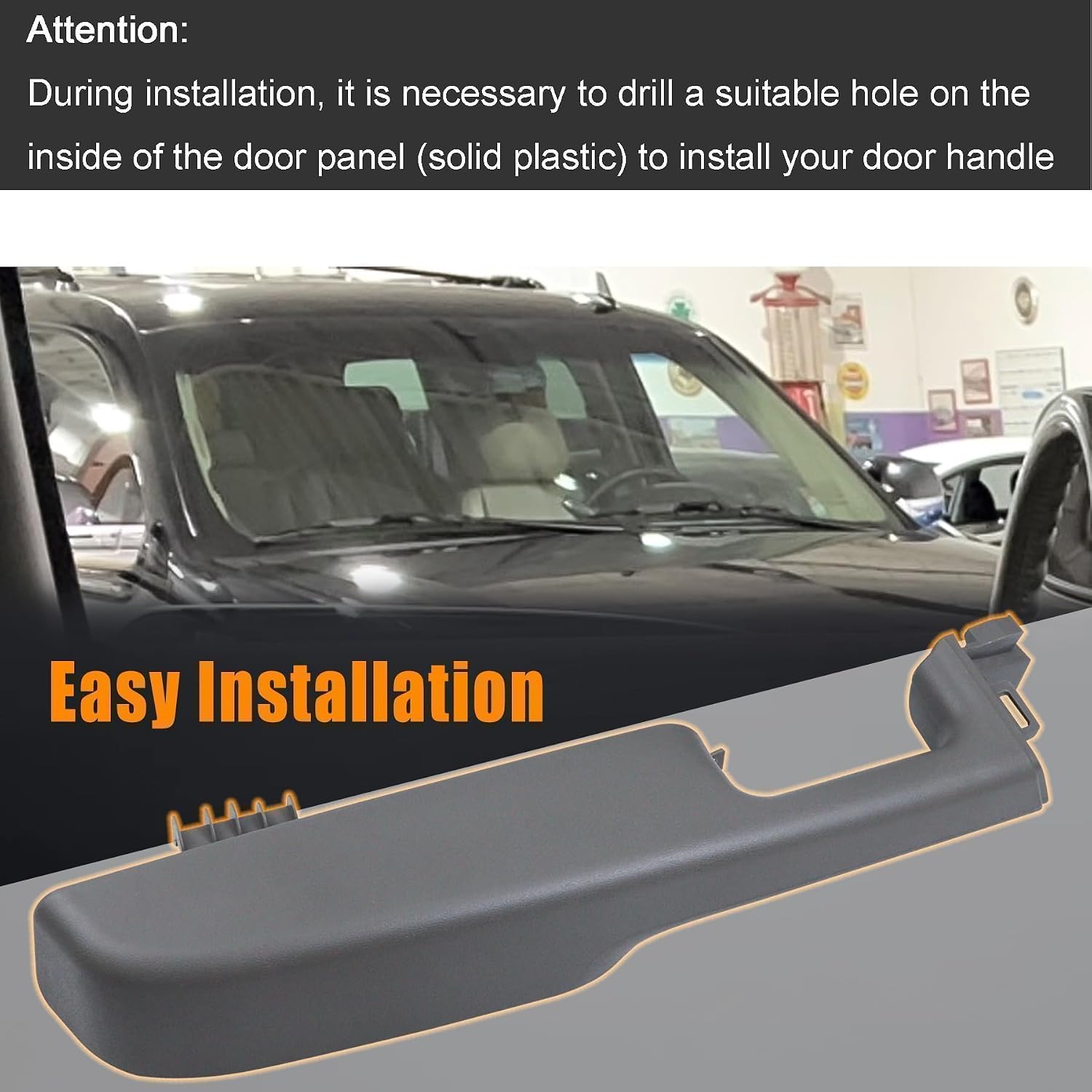 Bright Grey Front Left Driver Side Interior Door Armrest Handle Fit for Chevy Suburban Tahoe Escalade Avalanche GMC Yukon 1999-2006 Replace 88981547 15703701