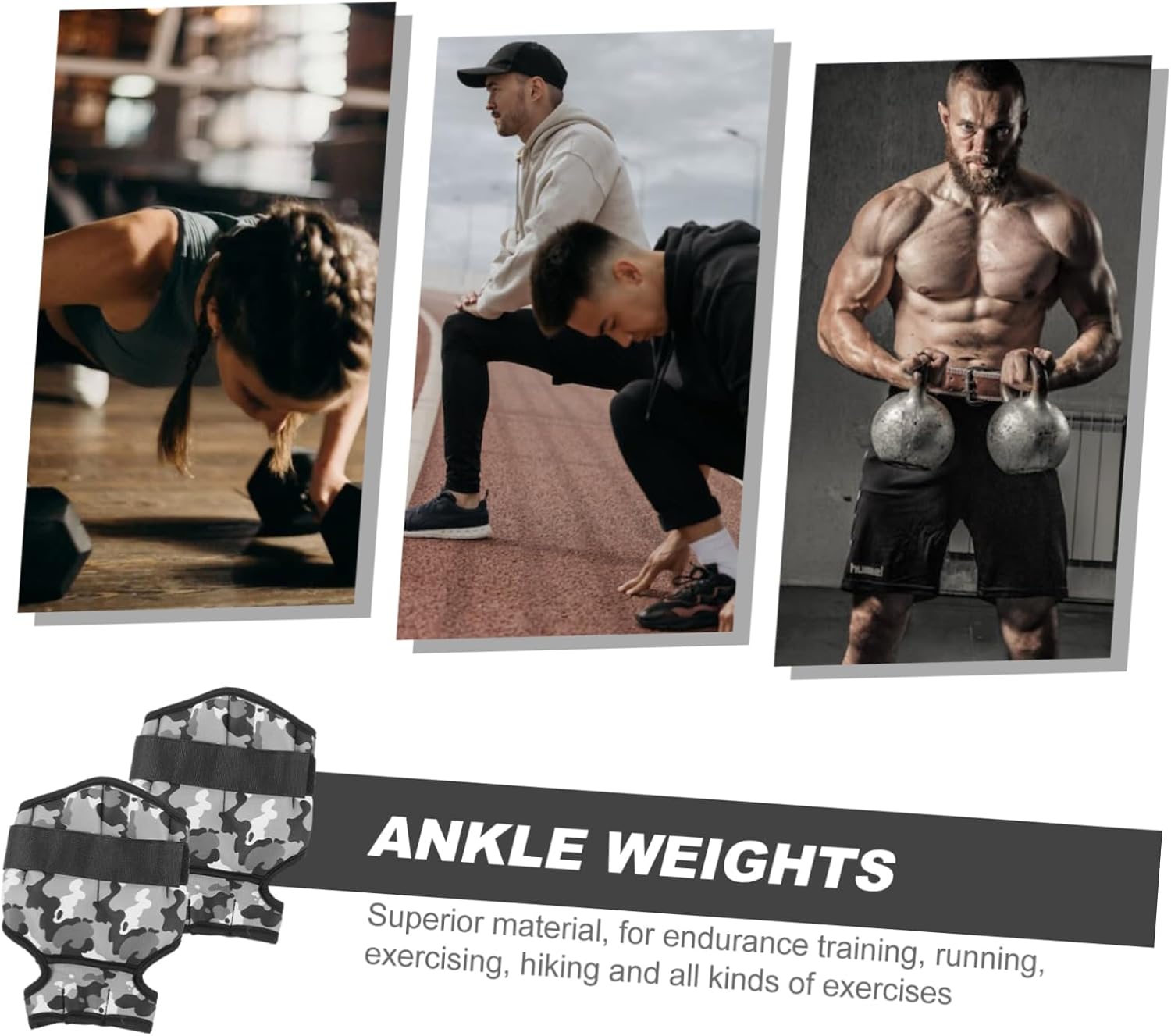 Adjustable Sports Ankle Weights for Women Men Workout Leg Weights Running Ankle Wrist Training Leg Bands