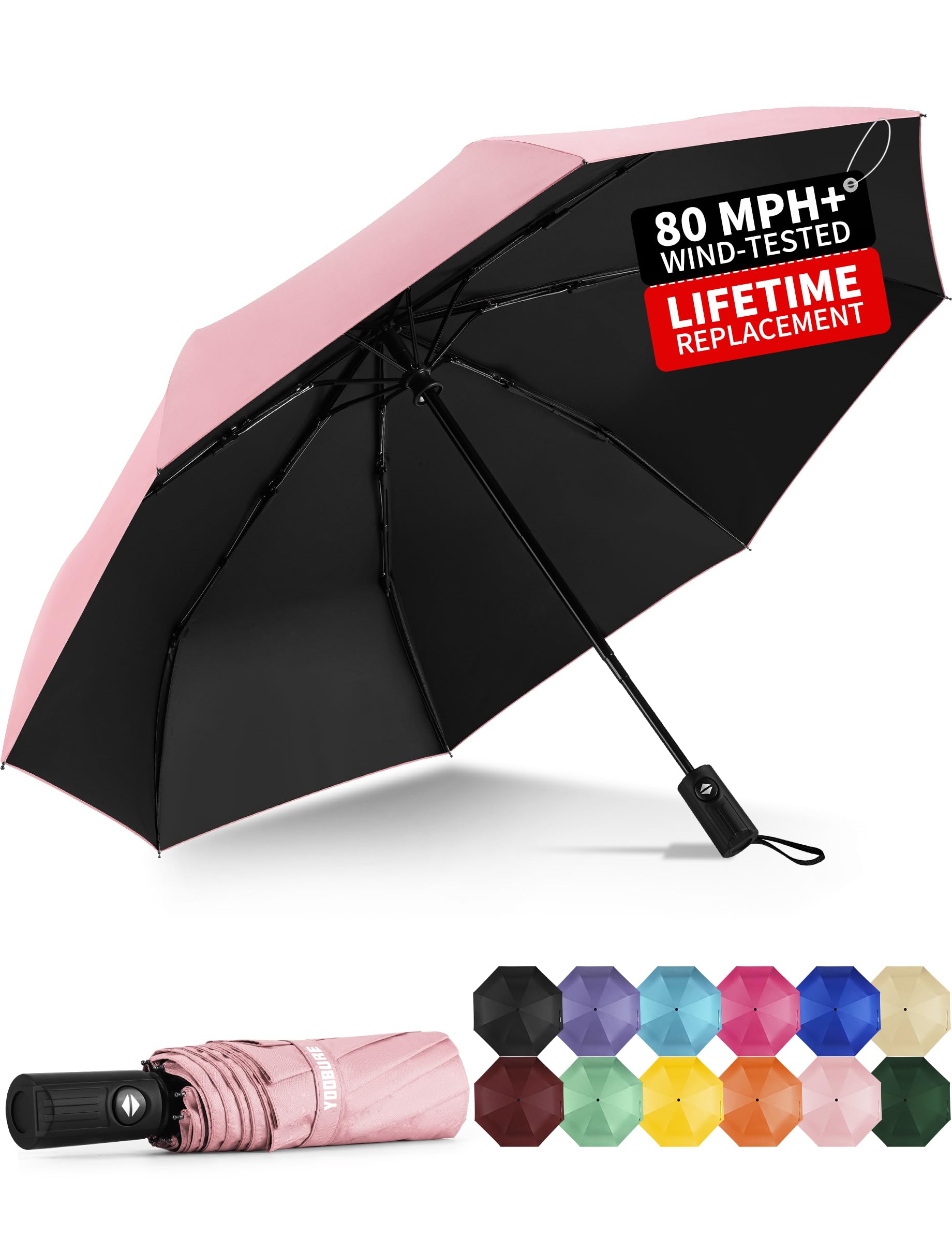Photo 1 of Yoobure Windproof Automatic Travel Umbrella