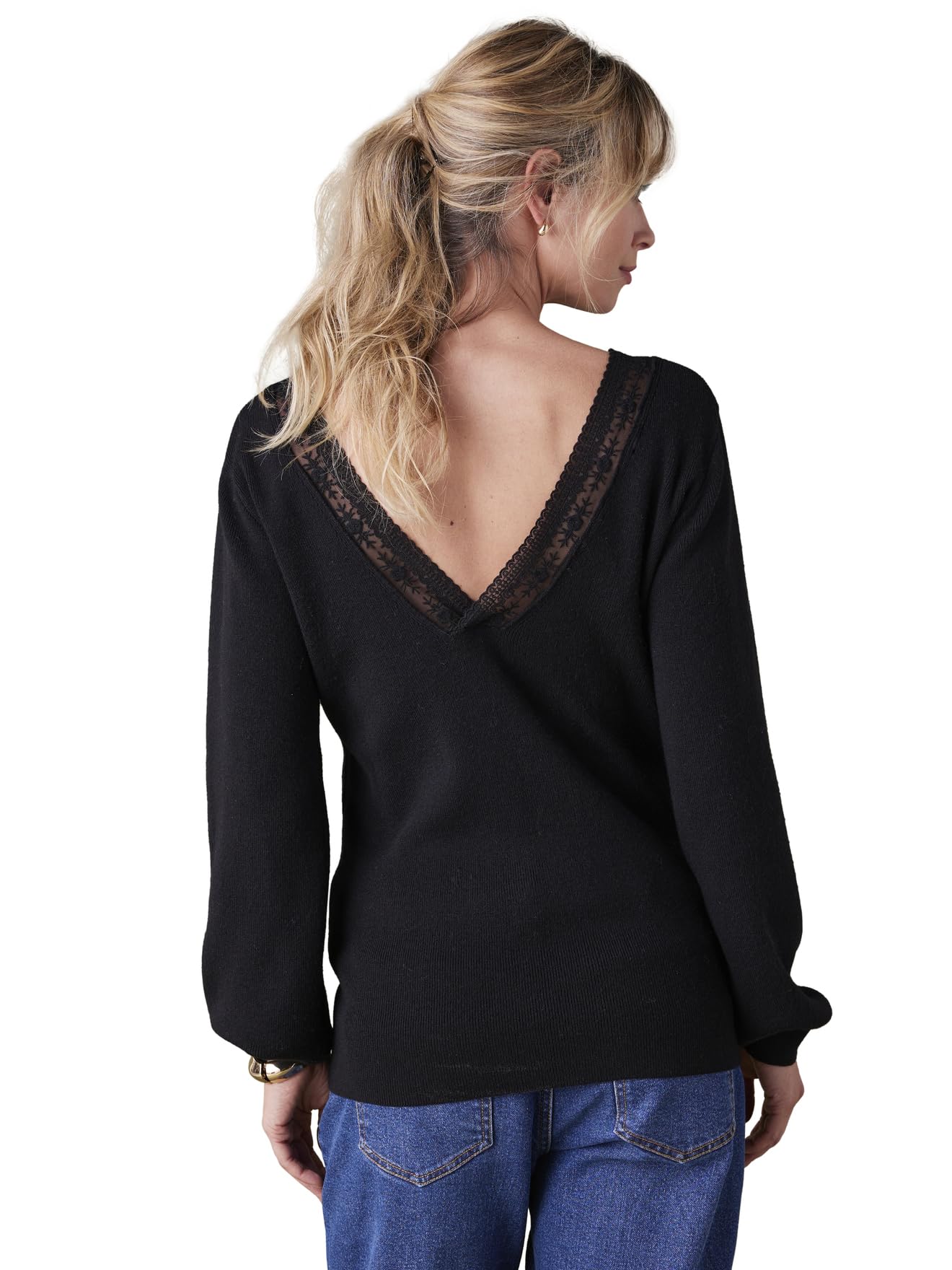 ENVIE DE FRAISE Pull décolleté Dos Dentelle Grossesse