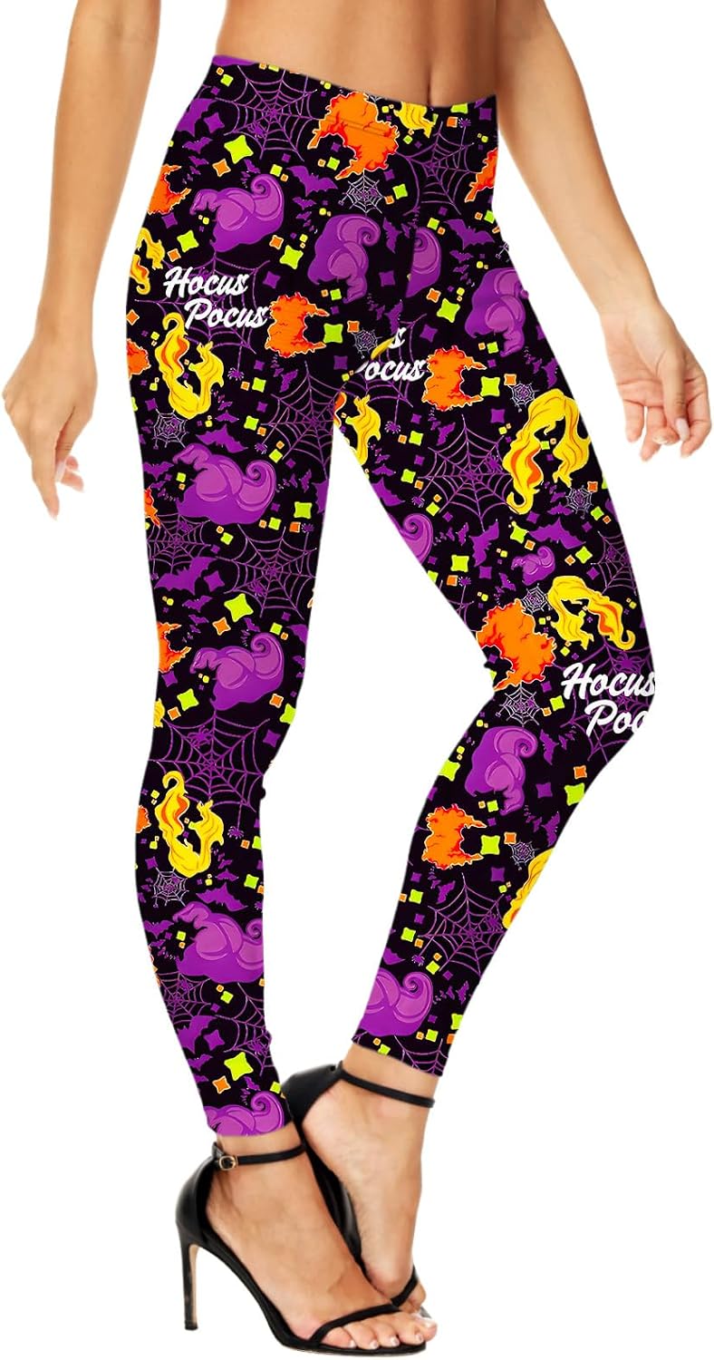 Deerose Halloween Women Leggings Costume High Waist Tight Pants