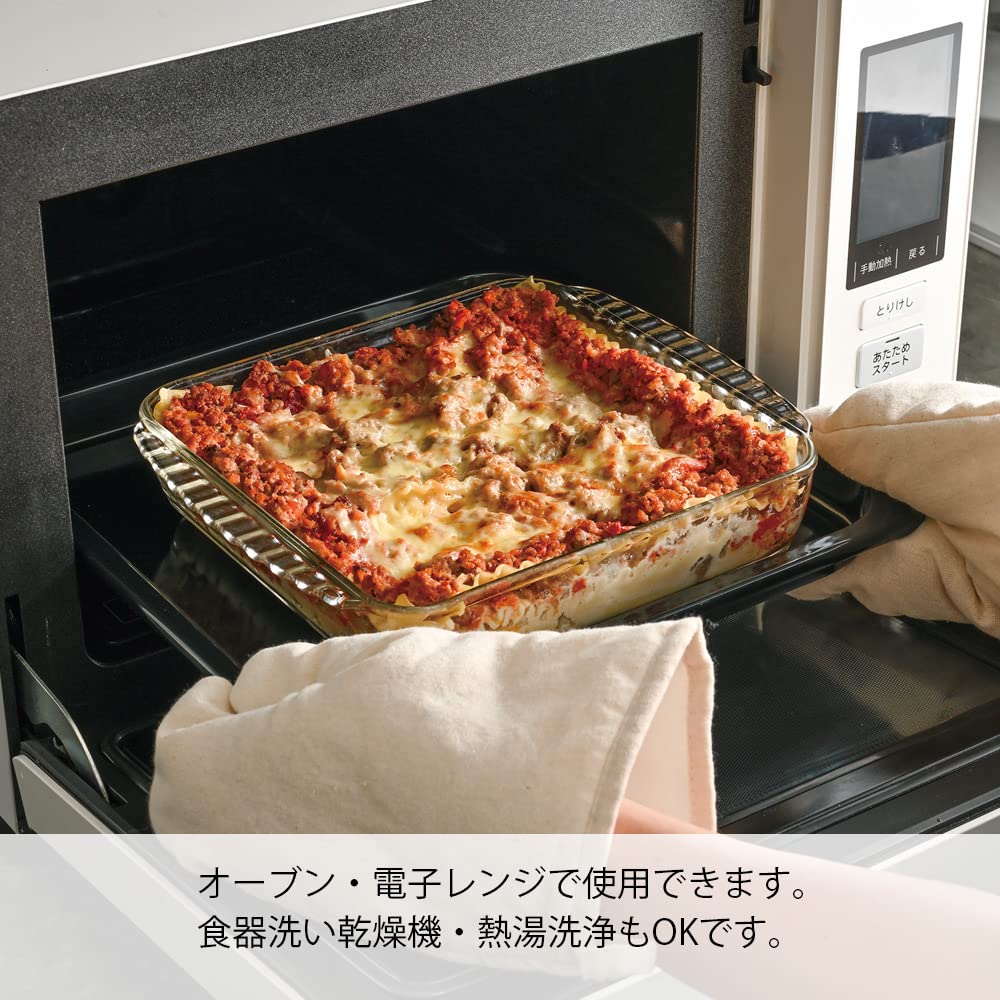 Amazon｜HARIO(ハリオ)スタッキング耐熱ガラスコンテナ・スクエア 4個