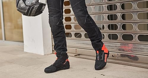 Miniatura 8 de SHIMA Edge - Zapatos de montar en motocicleta para hombres y mujeres, botas de cuero impermeables ventiladas de gamuza de verano ATOP Street Sport