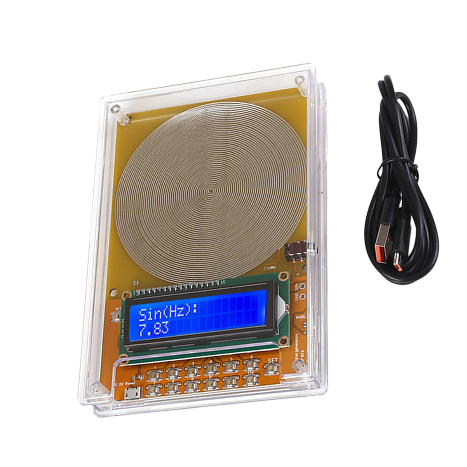 WEILWH Programmable Frequency Generator For Resonance 7.83Hz Adjustable From 0.01Hz To 100kHz With Double Power Supply