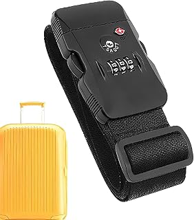 Luggage Straps, Adjustable Connector Belts, Flexible Travel Packing Accessories for Suitcases, Backpacks & Carry-Ons, Secure for Plane, Train, Bus & Outdoor Trips