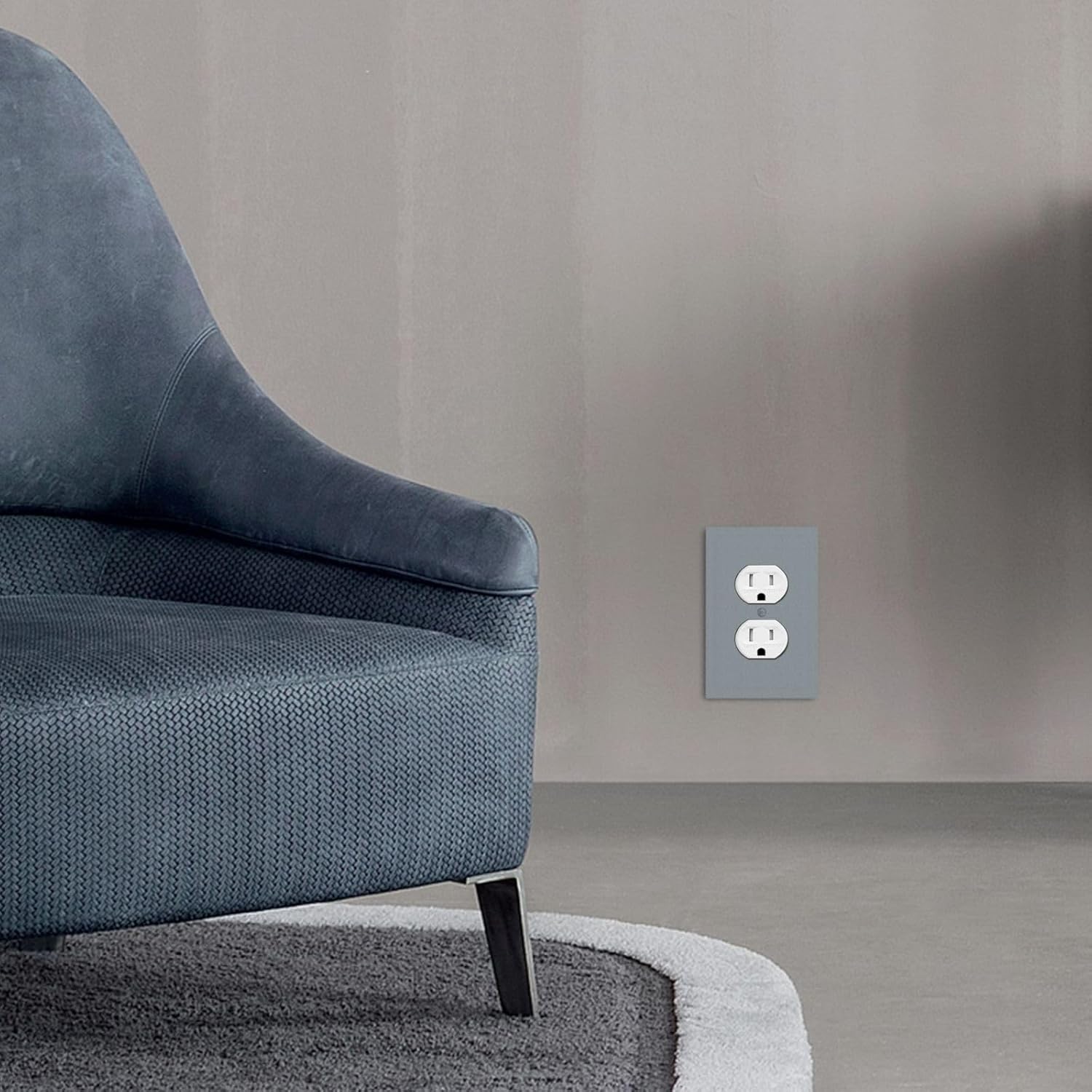 Decorative Outlet Covers Grey 1 Gang Duplex Light Switch Cover Plate Unique Wall Plates for Electrical Outlets Switch Plate Covers for Bedroom Kitchen Home Decor