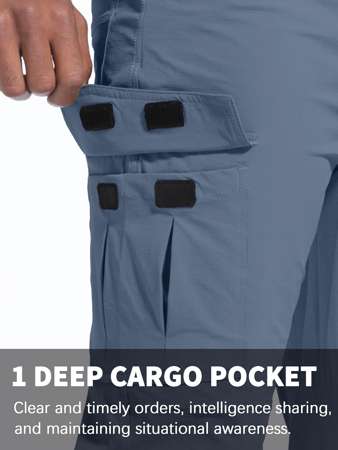 Men's Hiking Pants Quick-Dry Lightweight Waterproof Travel Outdoor Camping Hunting Fishing Work Cargo Pants