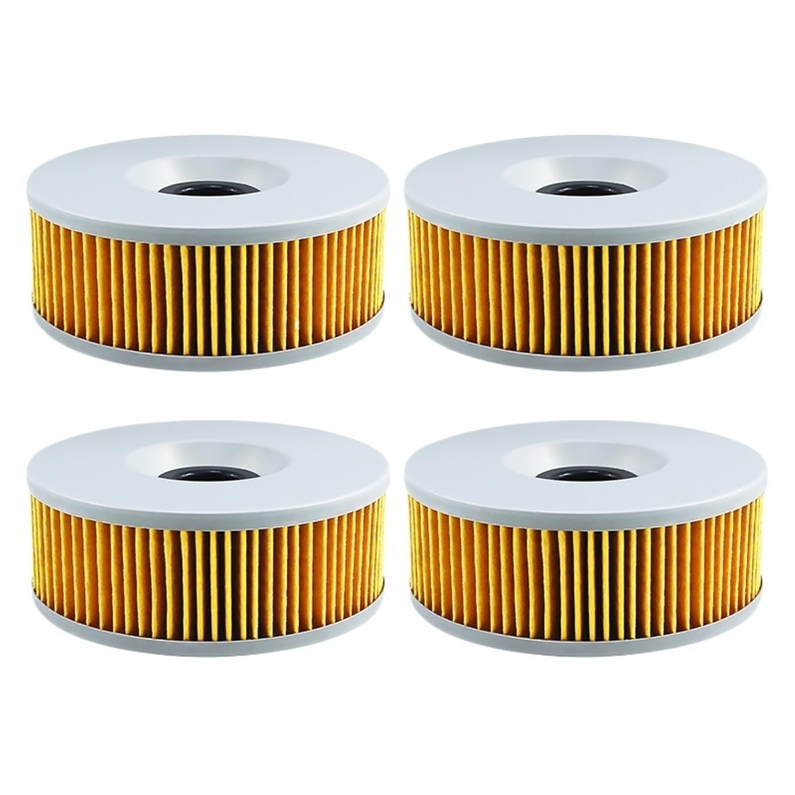 Motocyklowe Filtr 1/2/4 szt. Filtr oleju motocyklowego pasuje do Yamaha Venture Royal XVZ 1200 1300 83-93 Vmax 1200 85-95 XS750 Motocyklowe filtry oleju(Yellow-4 pcs)