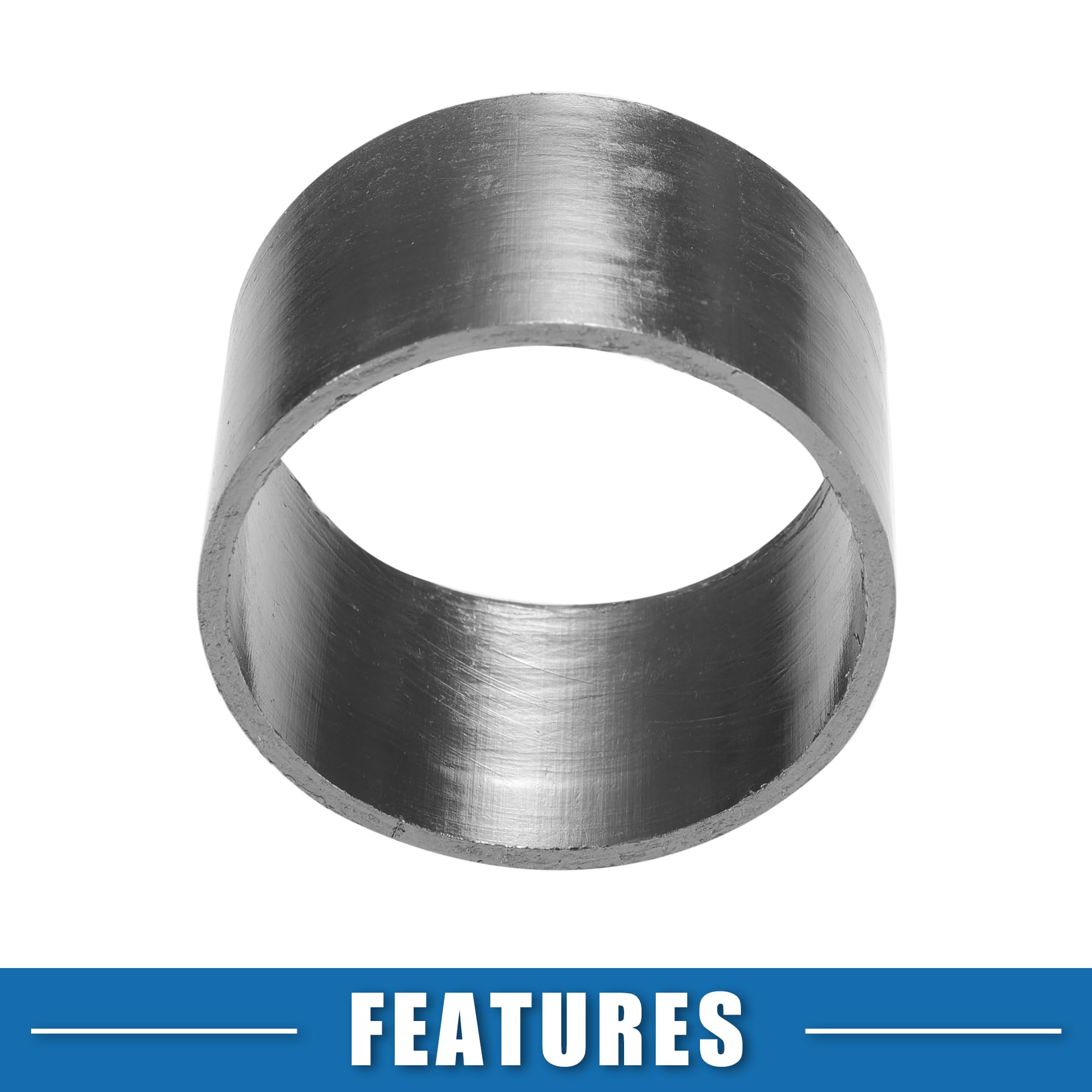 A ABSOPRO Guarnizione per tubo di scarico per motocicletta, diametro esterno 55 mm, anellos di tenuta silenziatore (set di 2)
