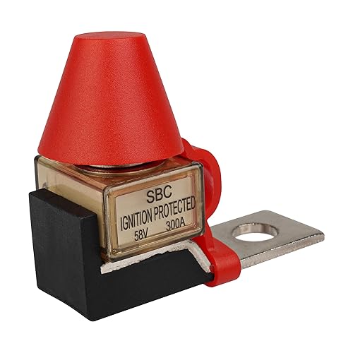 Miniatura 6 de Paquete combinado de fusible de batería de 250 A (MRBF) y bloque de terminales, 58 V CC máximo, IP66, protección contra encendido (paquete de 1)