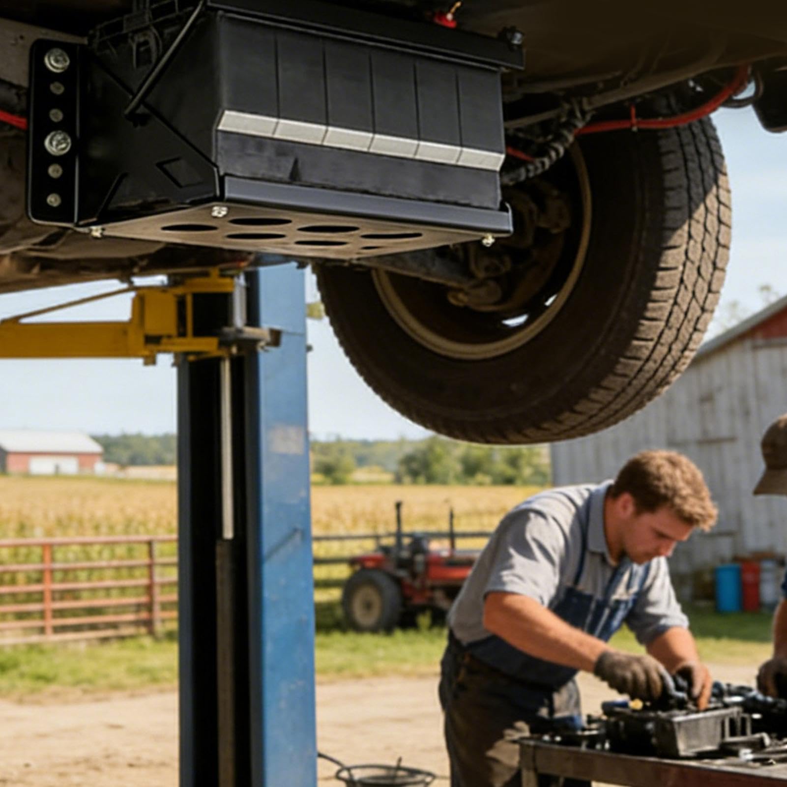 Support Batterie Stockage en Métal Universel Robuste et Résistant à la