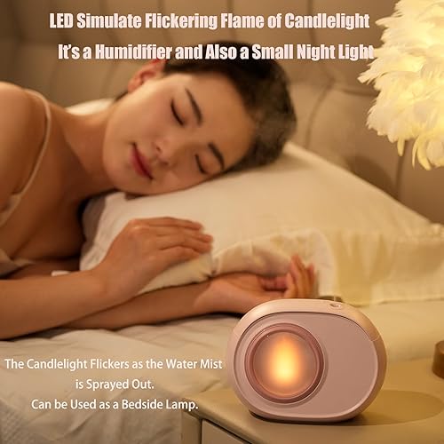 Miniatura 4 de Mini difusor de aromaterapia de 13.5 fl oz con luz nocturna, 1800 mAh, funciona con pilas, difusor de aceite esencial inalámbrico, humidificador de